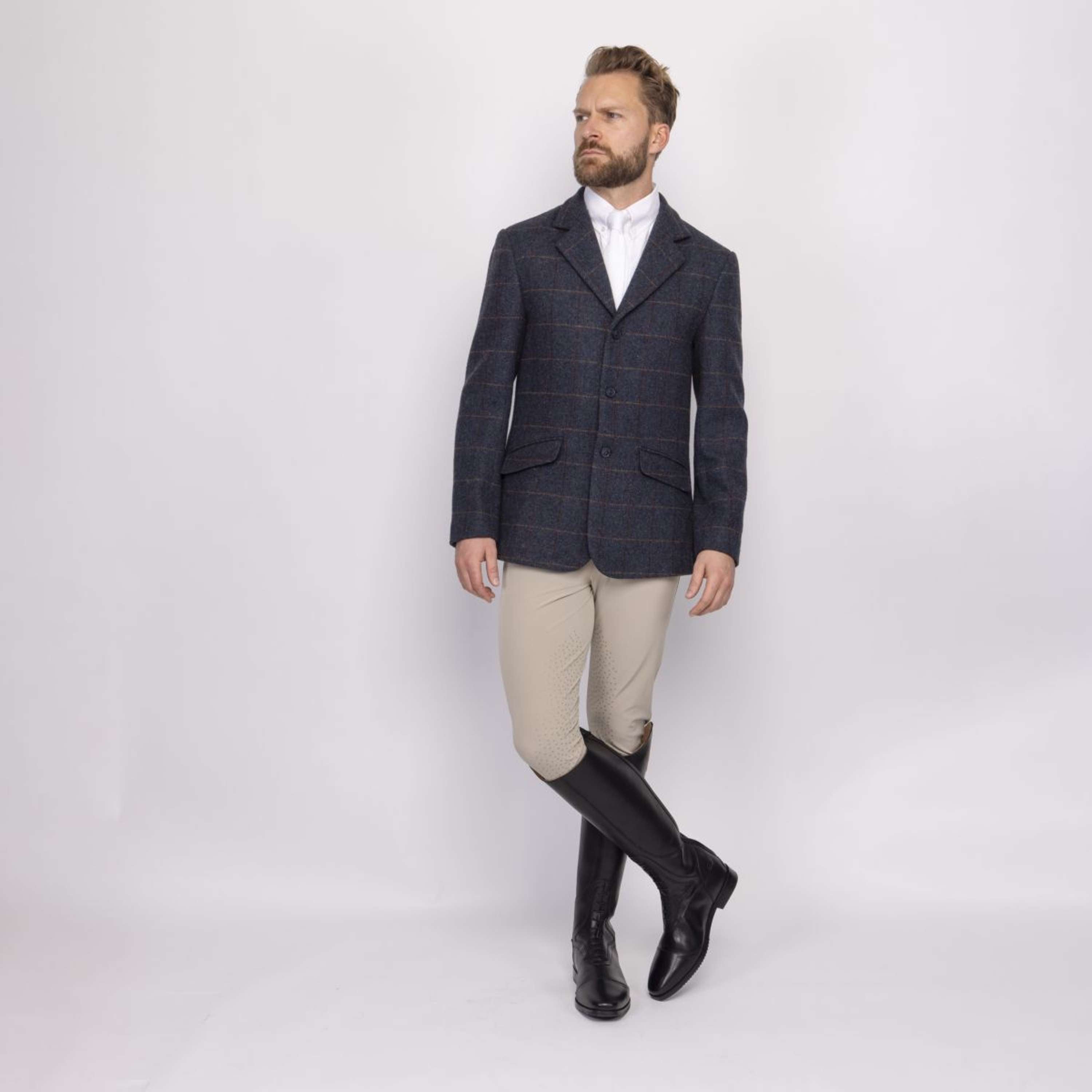 Aubrion by Shires Competition Jacket Saratoga Men Juniper Navy Check