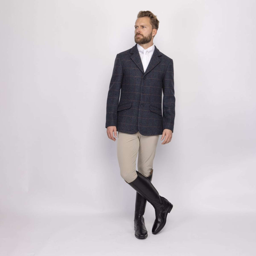 Aubrion by Shires Competition Jacket Saratoga Men Juniper Navy Check