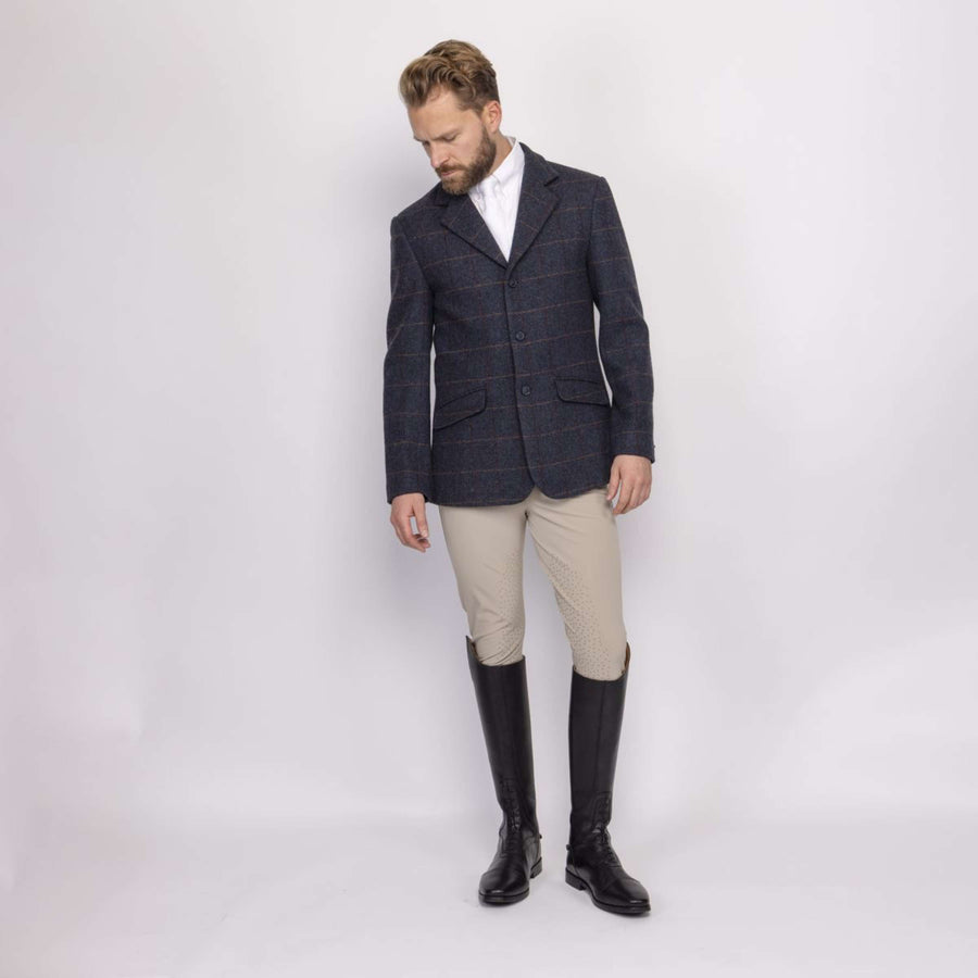 Aubrion by Shires Competition Jacket Saratoga Men Juniper Navy Check