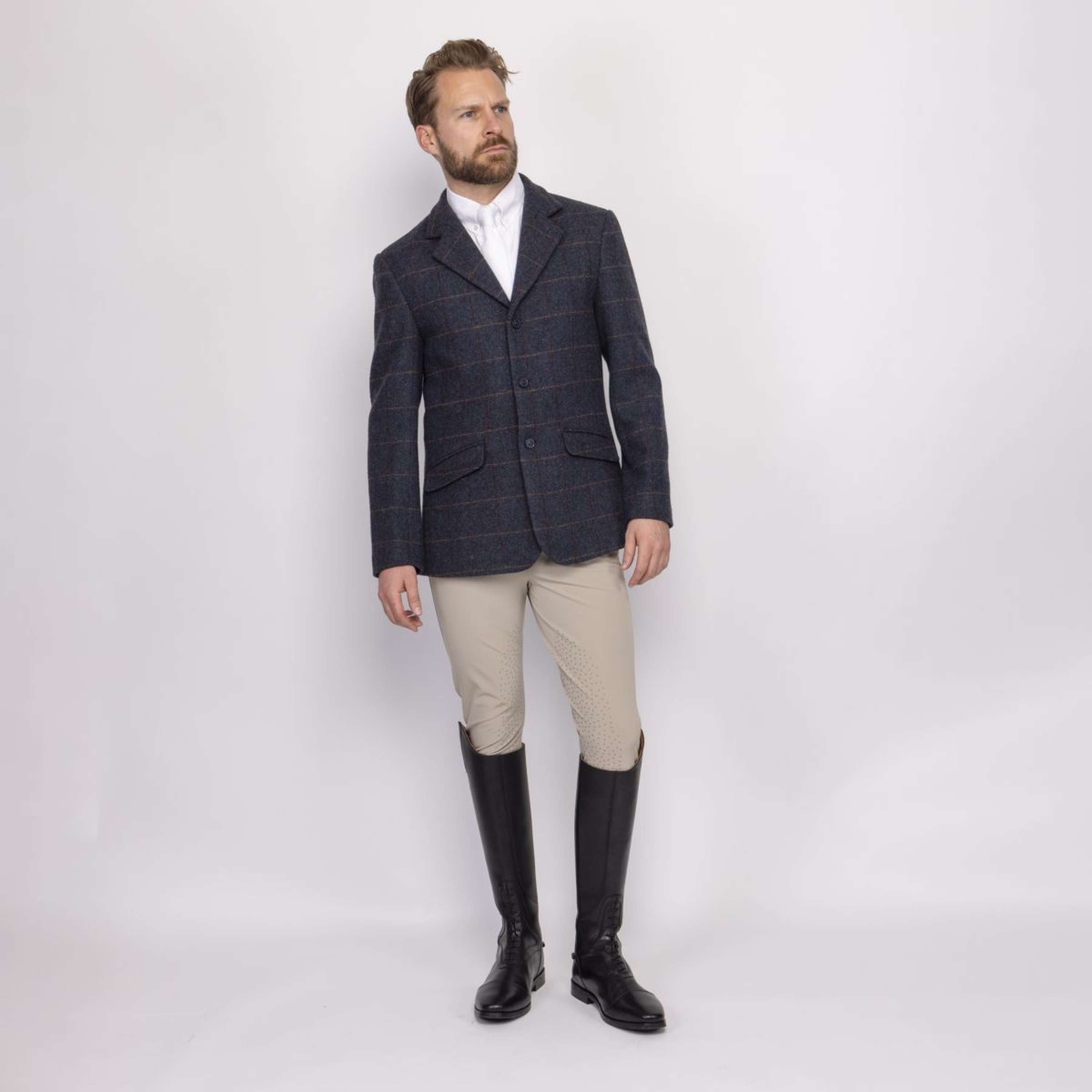Aubrion by Shires Competition Jacket Saratoga Men Juniper Navy Check