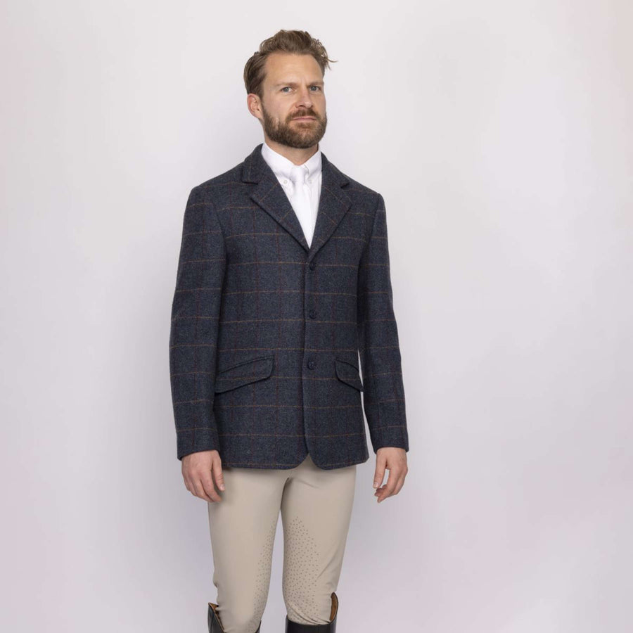 Aubrion by Shires Competition Jacket Saratoga Men Juniper Navy Check