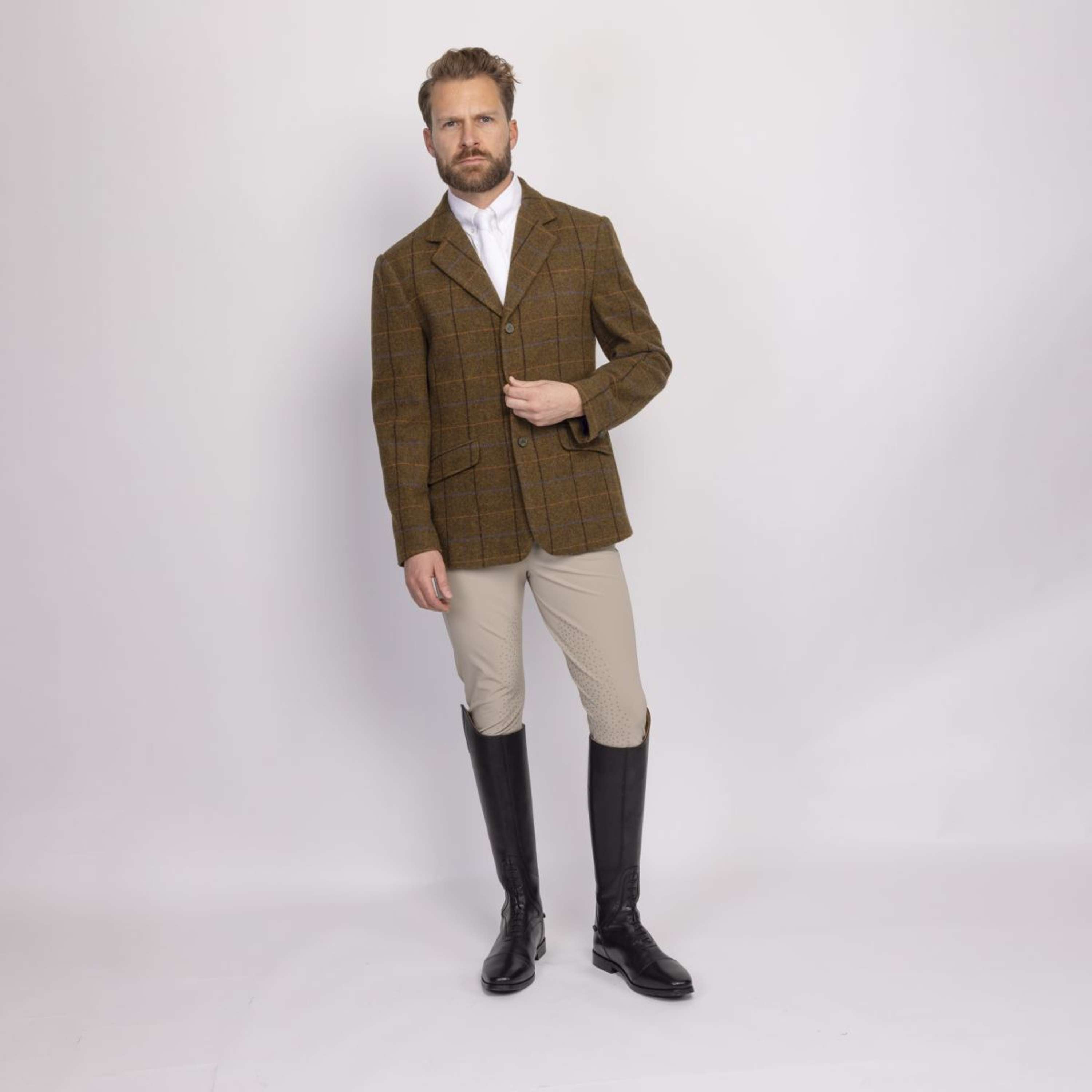 Aubrion by Shires Competition Jacket Saratoga Men Oak Brown Check
