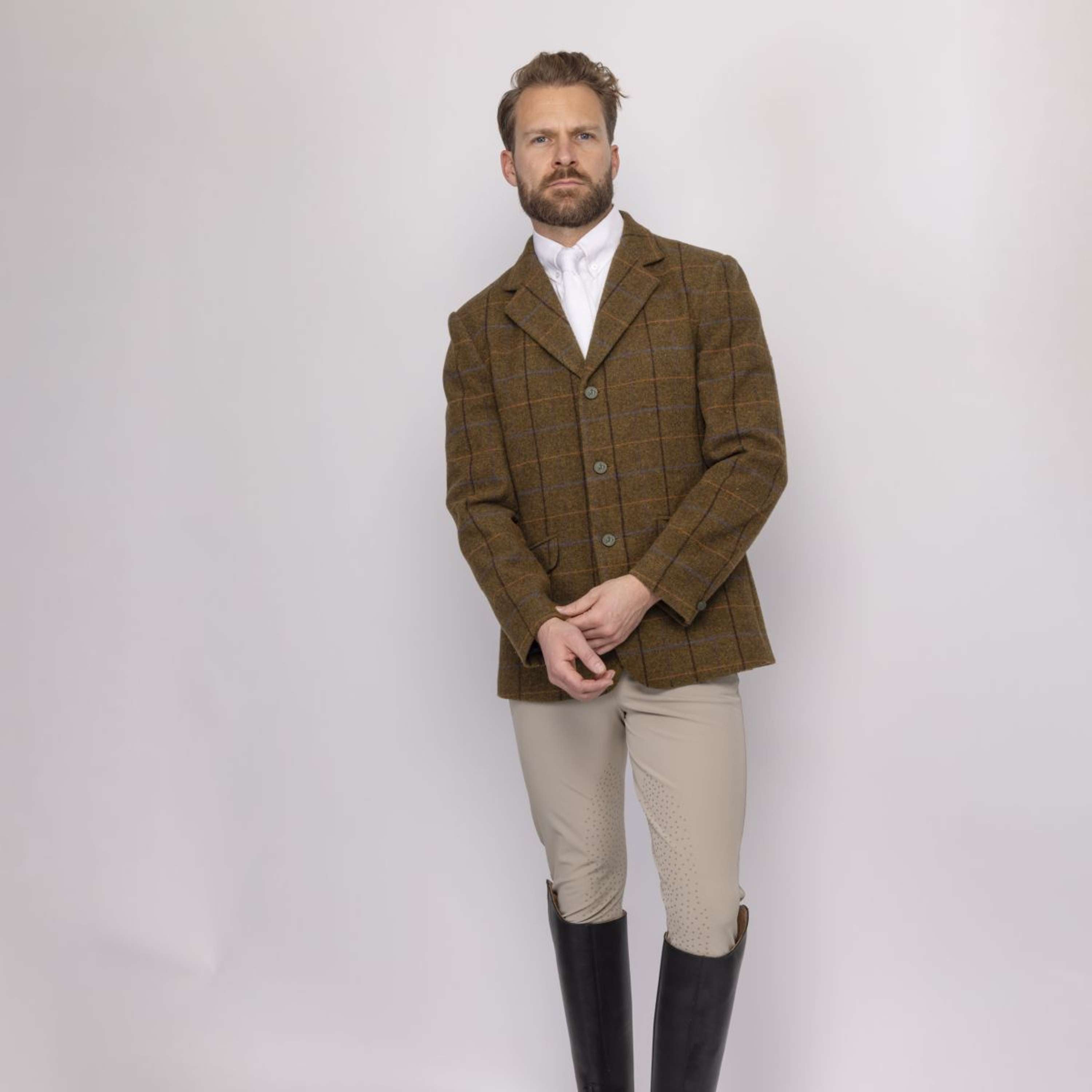 Aubrion by Shires Competition Jacket Saratoga Men Oak Brown Check