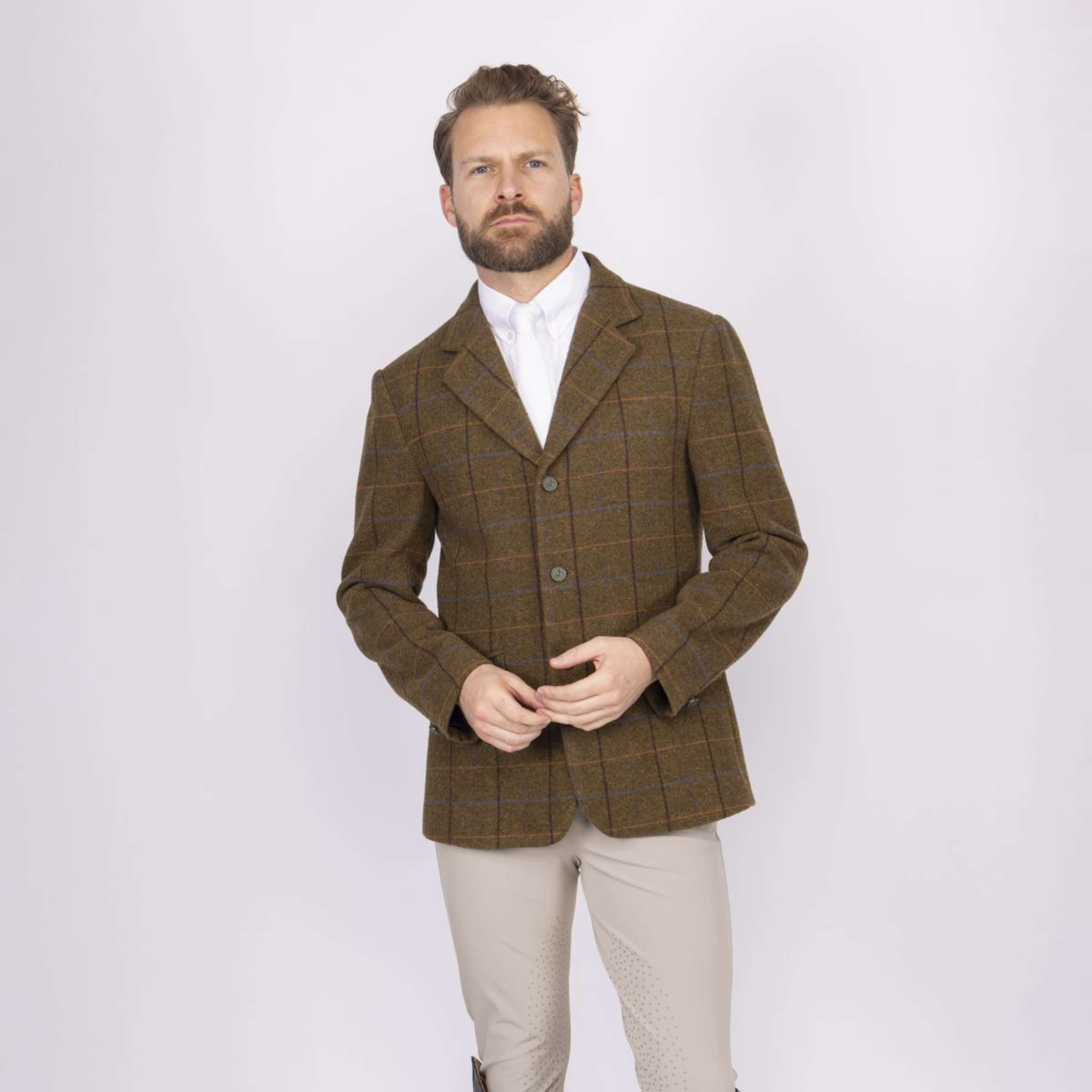 Aubrion by Shires Competition Jacket Saratoga Men Oak Brown Check