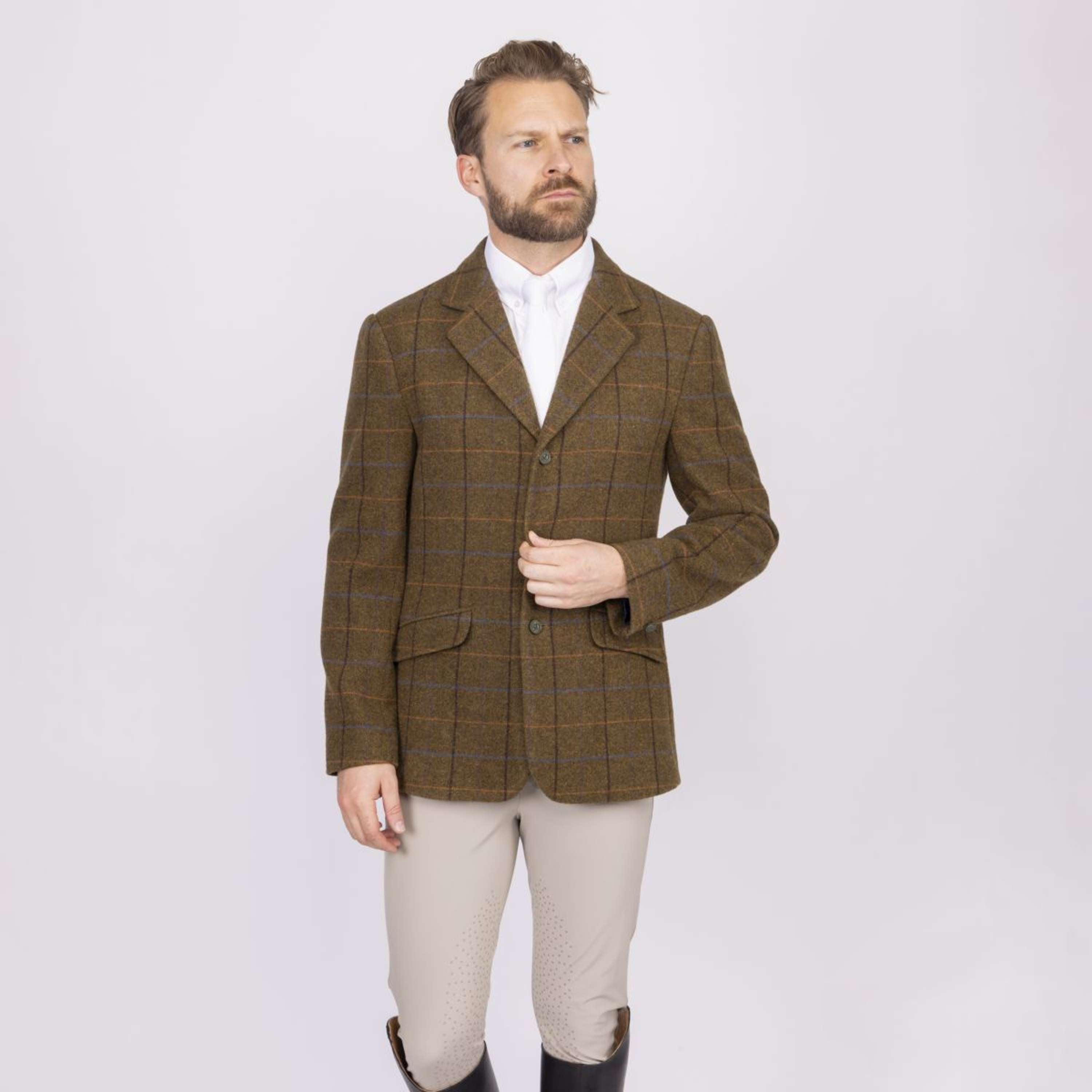Aubrion by Shires Competition Jacket Saratoga Men Oak Brown Check