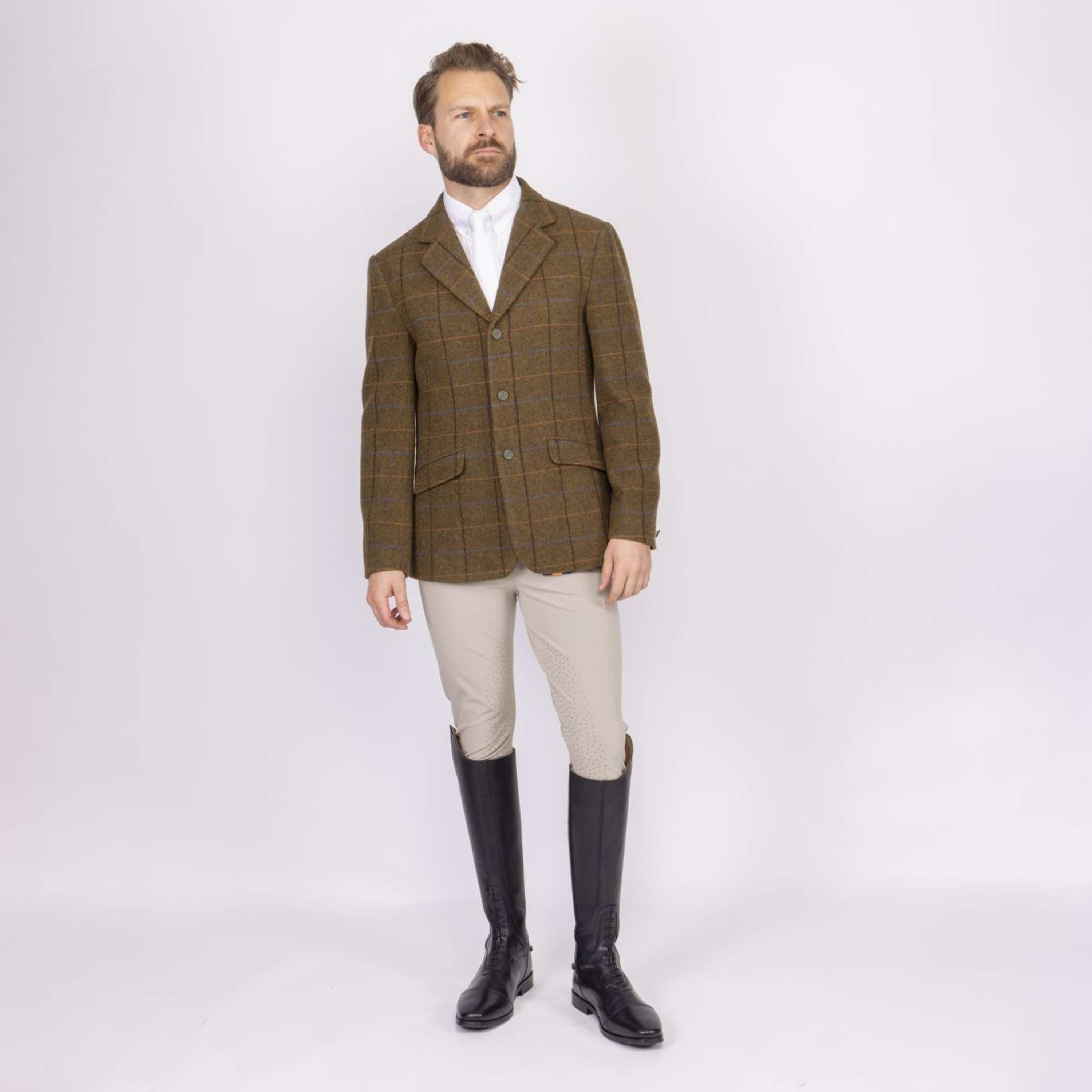 Aubrion by Shires Competition Jacket Saratoga Men Oak Brown Check