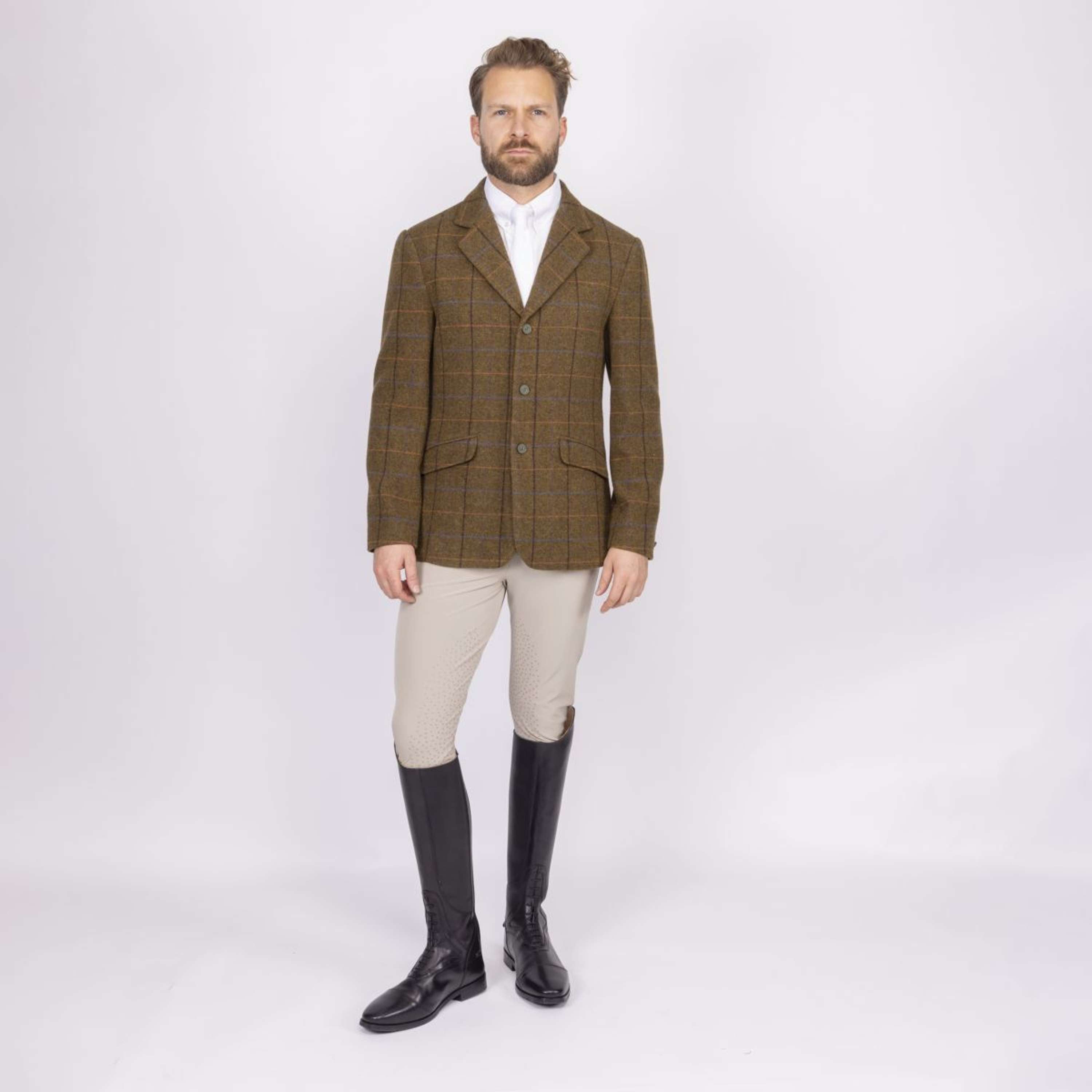 Aubrion by Shires Competition Jacket Saratoga Men Oak Brown Check