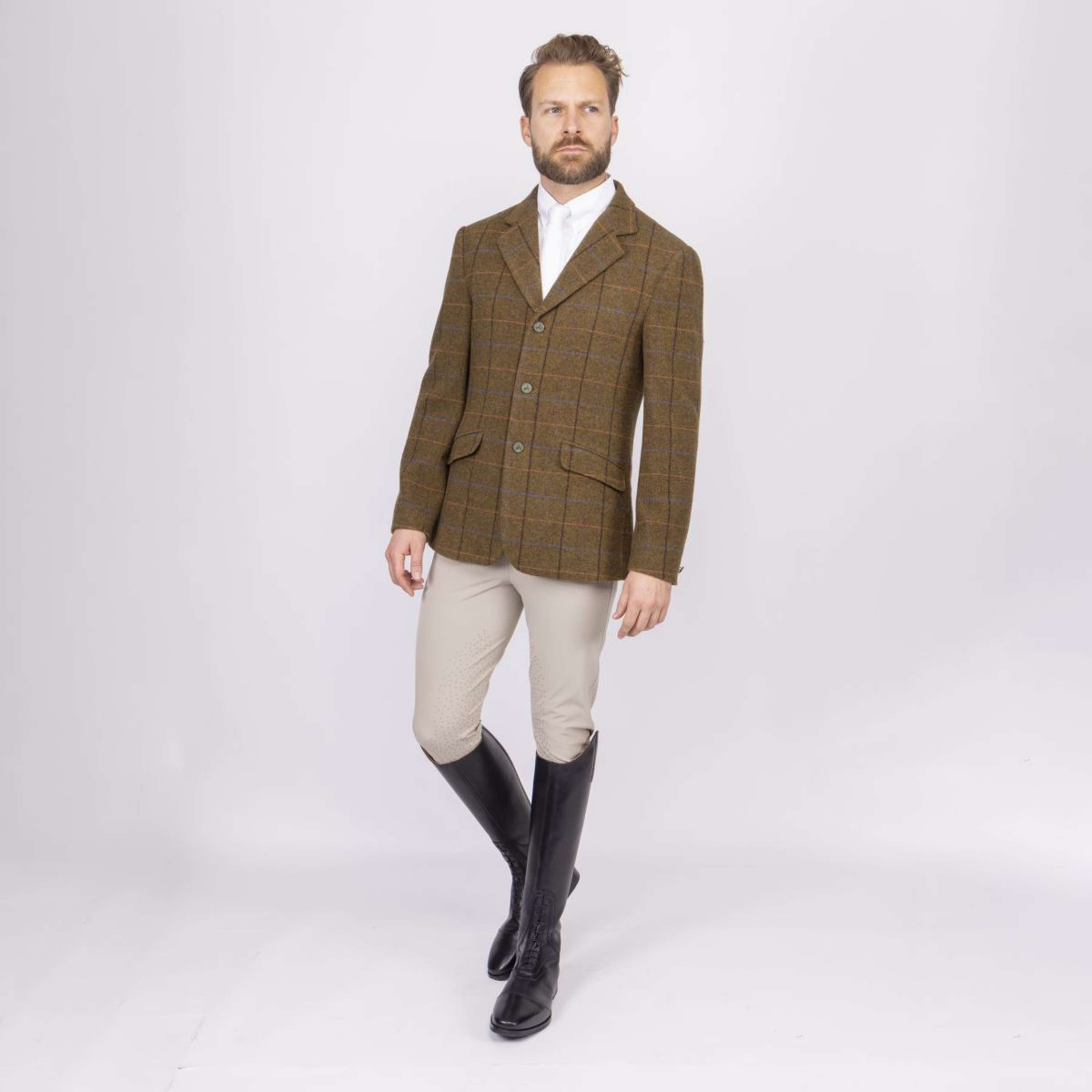 Aubrion by Shires Competition Jacket Saratoga Men Oak Brown Check