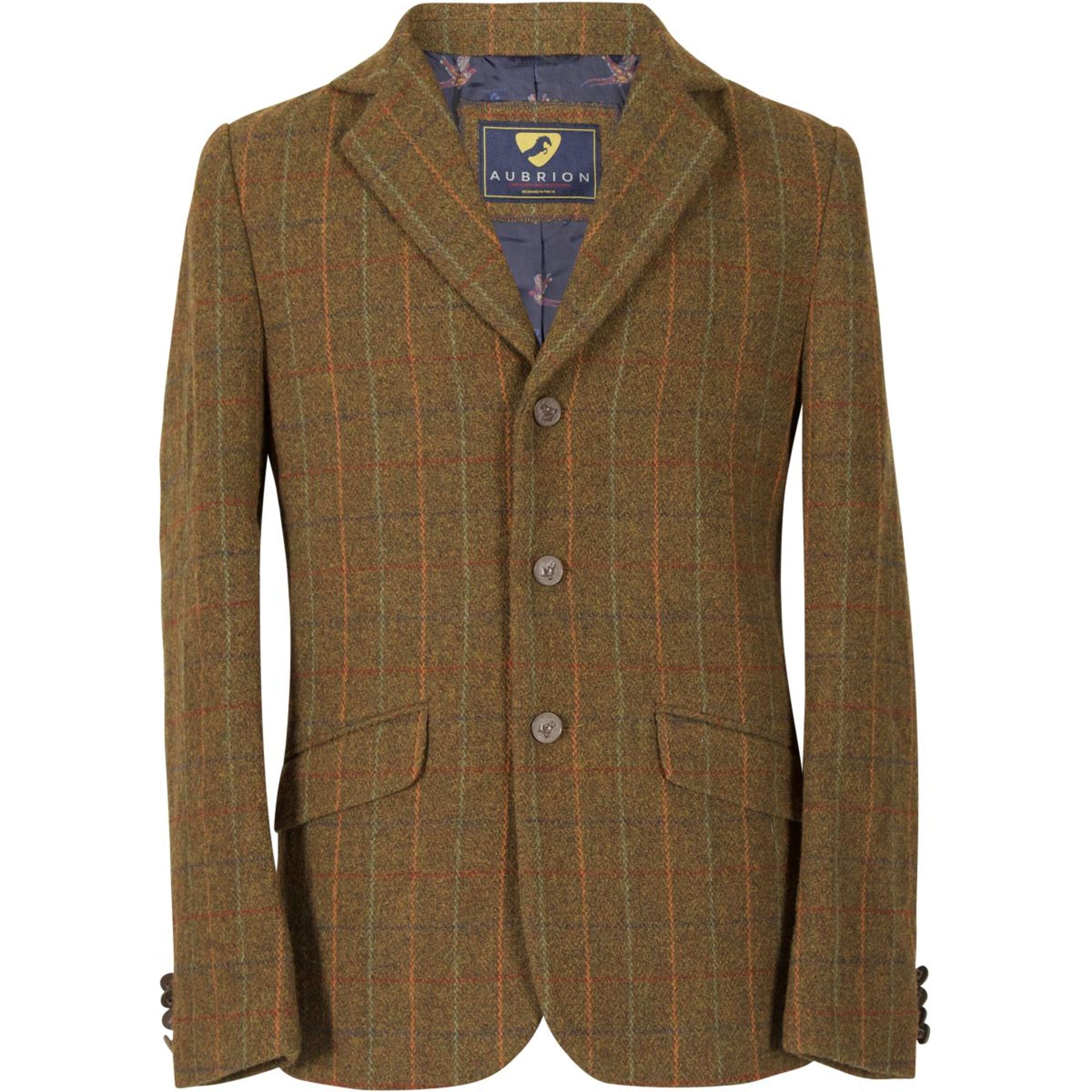 Aubrion by Shires Competition Jacket Saratoga Men Rust Check