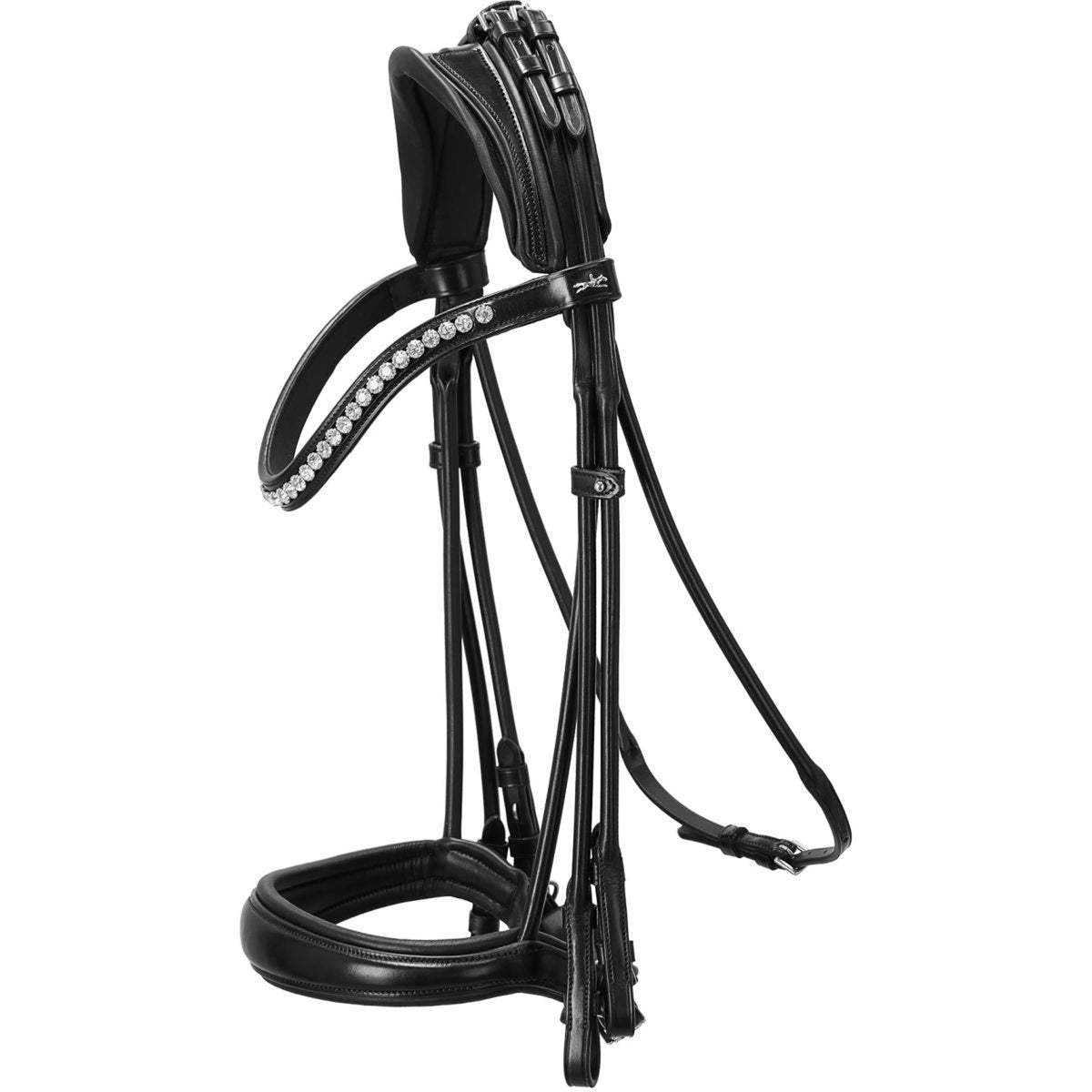 Schockemöhle Double Bridle Kensington Black/Silver