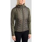 Montar Jacket MoEverline Hybrid Detachable Hood Golden Quartz Crystals Forest Green