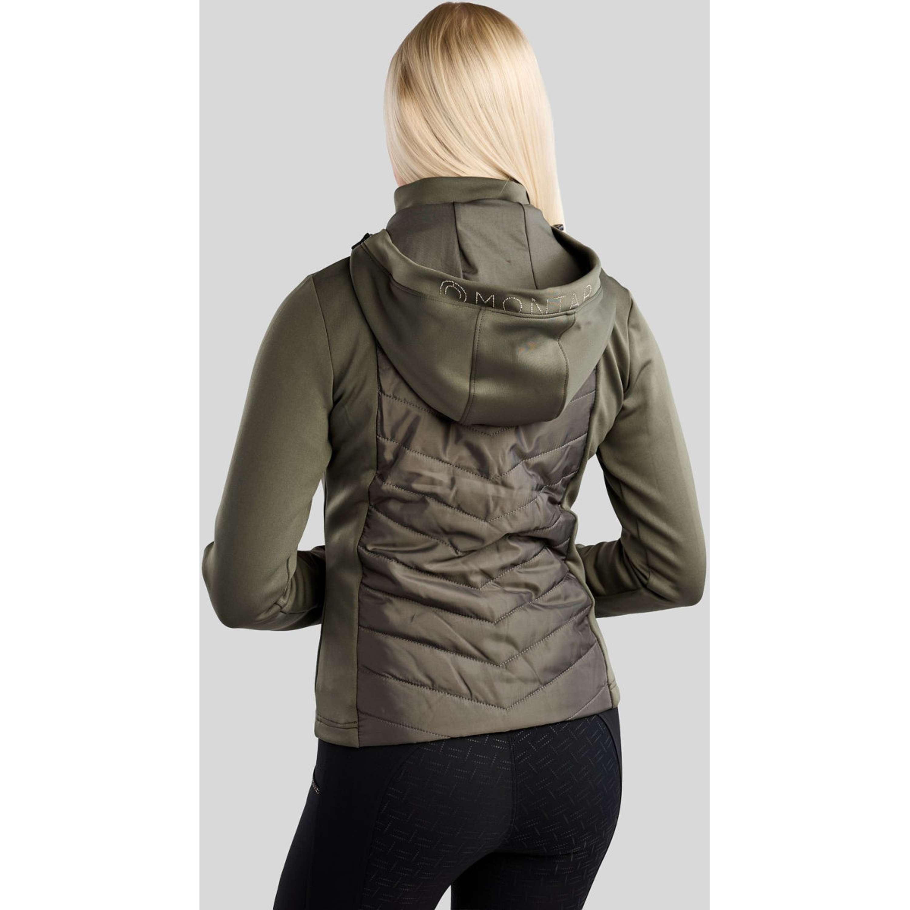 Montar Jacket MoEverline Hybrid Detachable Hood Golden Quartz Crystals Forest Green