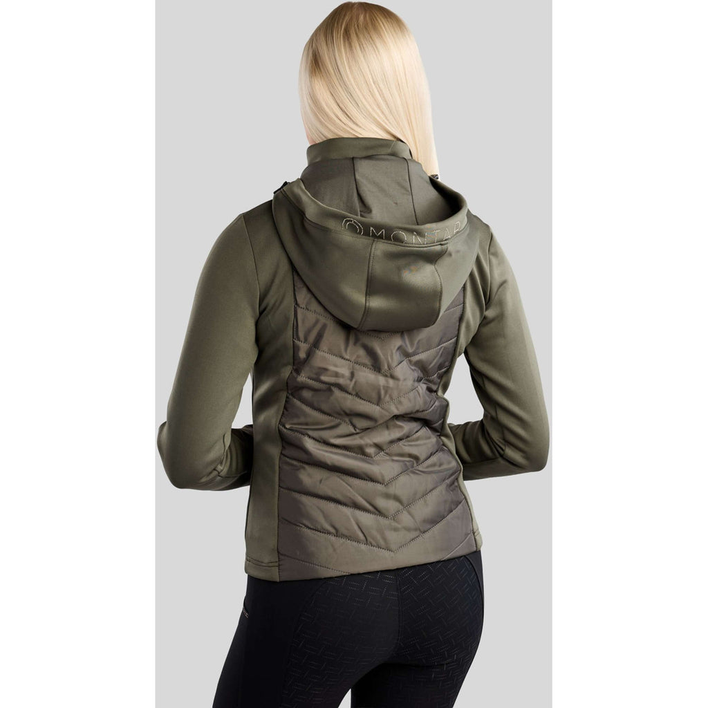 Montar Jacket MoEverline Hybrid Detachable Hood Golden Quartz Crystals Forest Green