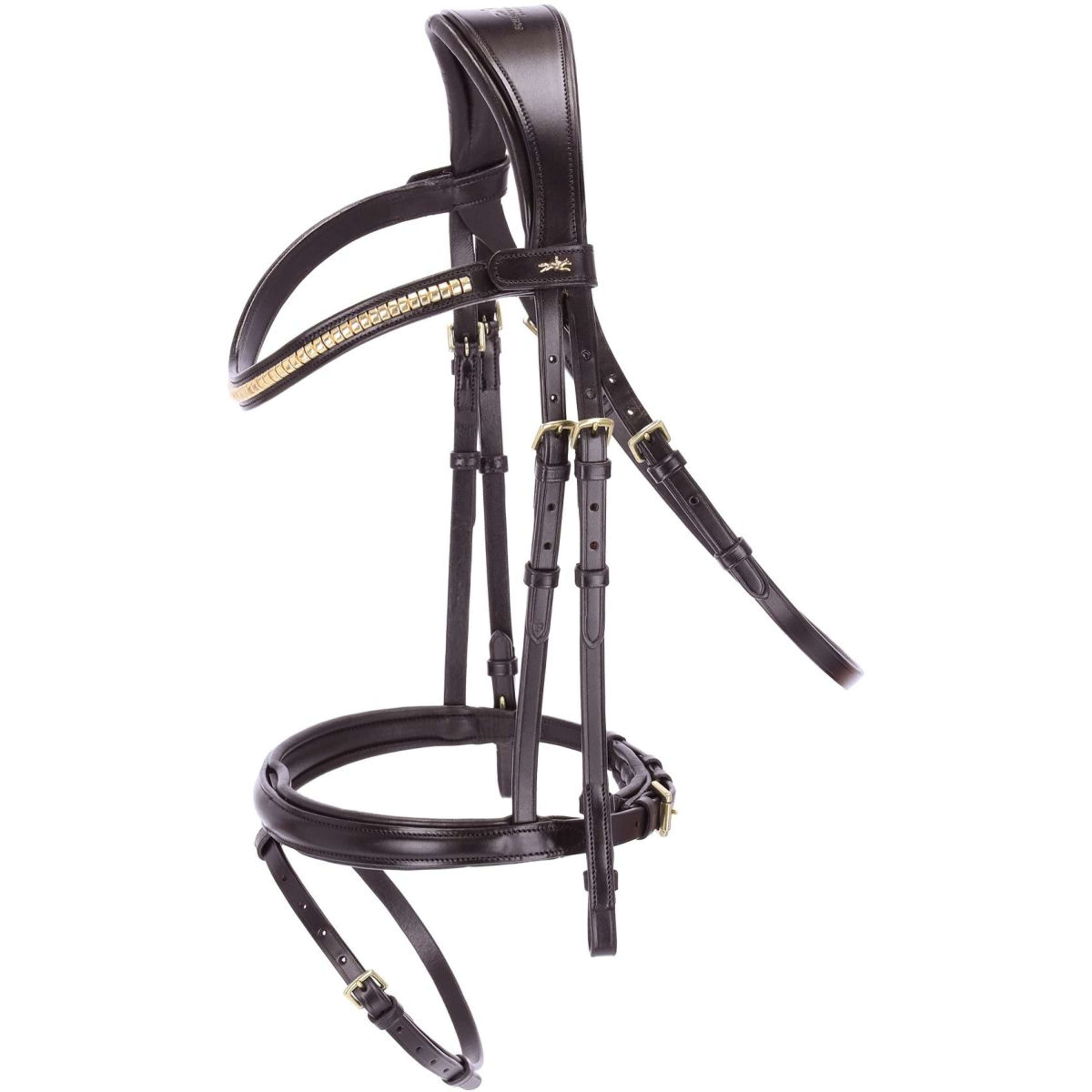 Schockemöhle Bridle Monza C DarkBrown/Gold