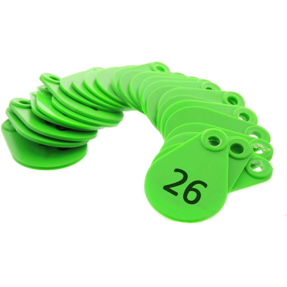 Agradi Neck Collar Tags 26-50 Green