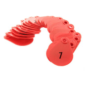 Agradi Neck Collar Tags 1-25 Red