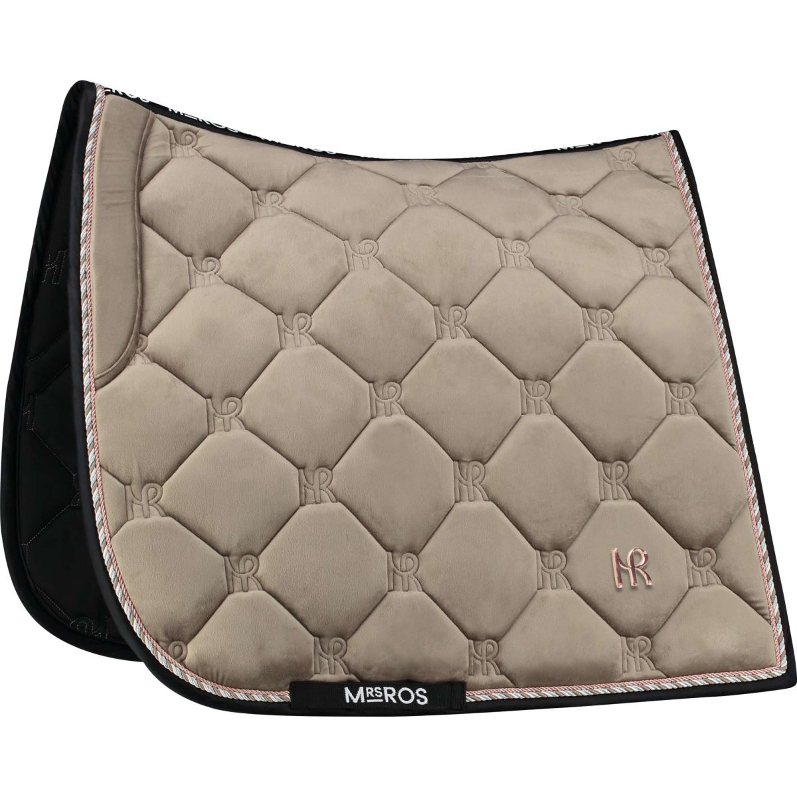 Mrs. Ros Saddlepad Charmer Dressage Taupe Velvet