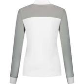 Mrs. Ros Competition Shirt Jacquard Long Sleeves White