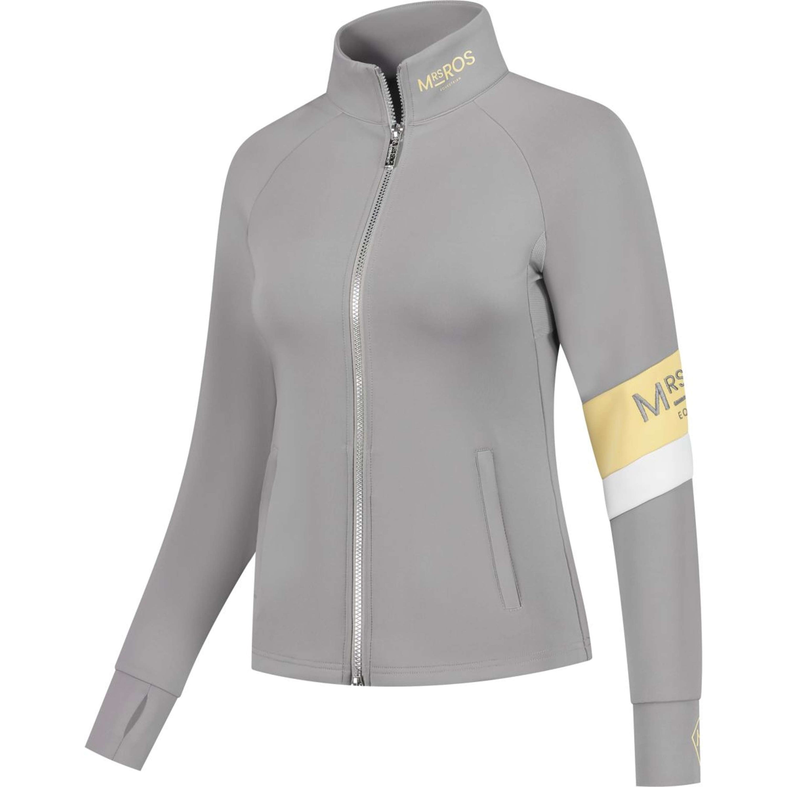 Mrs. Ros Workout Jacket Superior Stripe Topping Grey