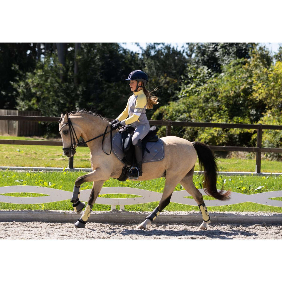 Mrs. Ros Dressage Boots Neoprene Hind Soft Yellow