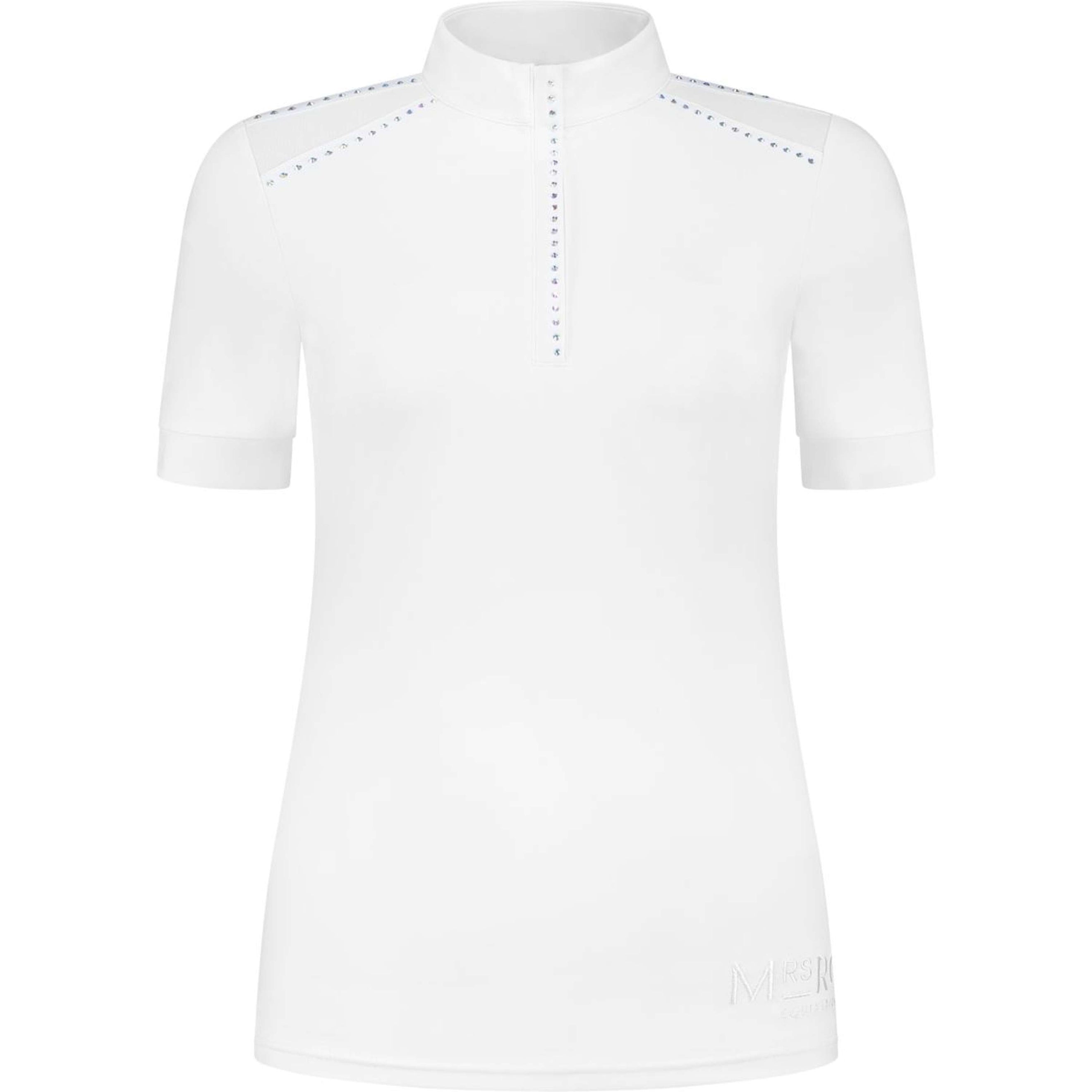 Mrs. Ros Competition Shirt Mesh Short Sleeves White