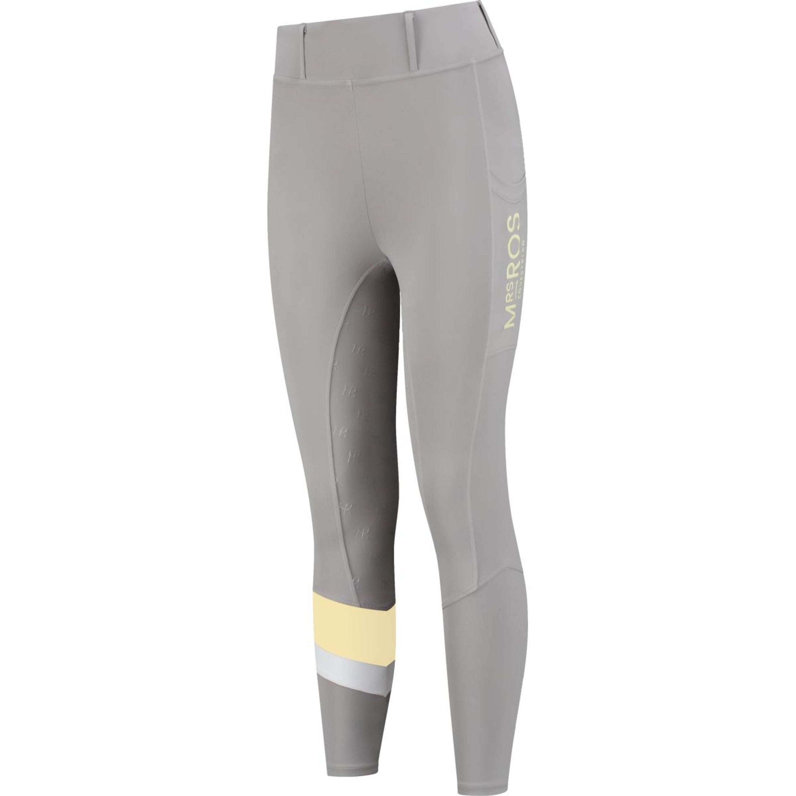 Mrs. Ros Riding Legging Silhouette Stripe Topping Grey