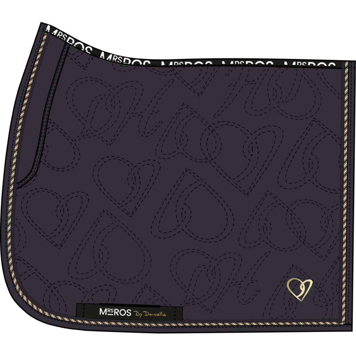 Mrs. Ros Saddlepad By Danielle Houtvast Dressage DarkGrey