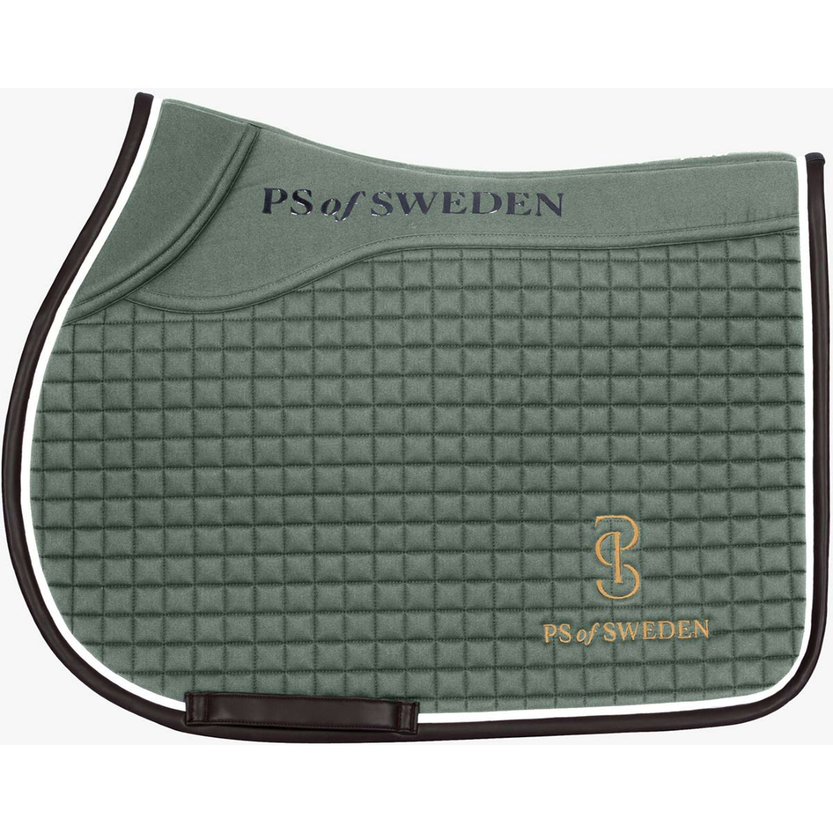 PS of Sweden Saddlepad Elite Edge Jumping Tortoise Green