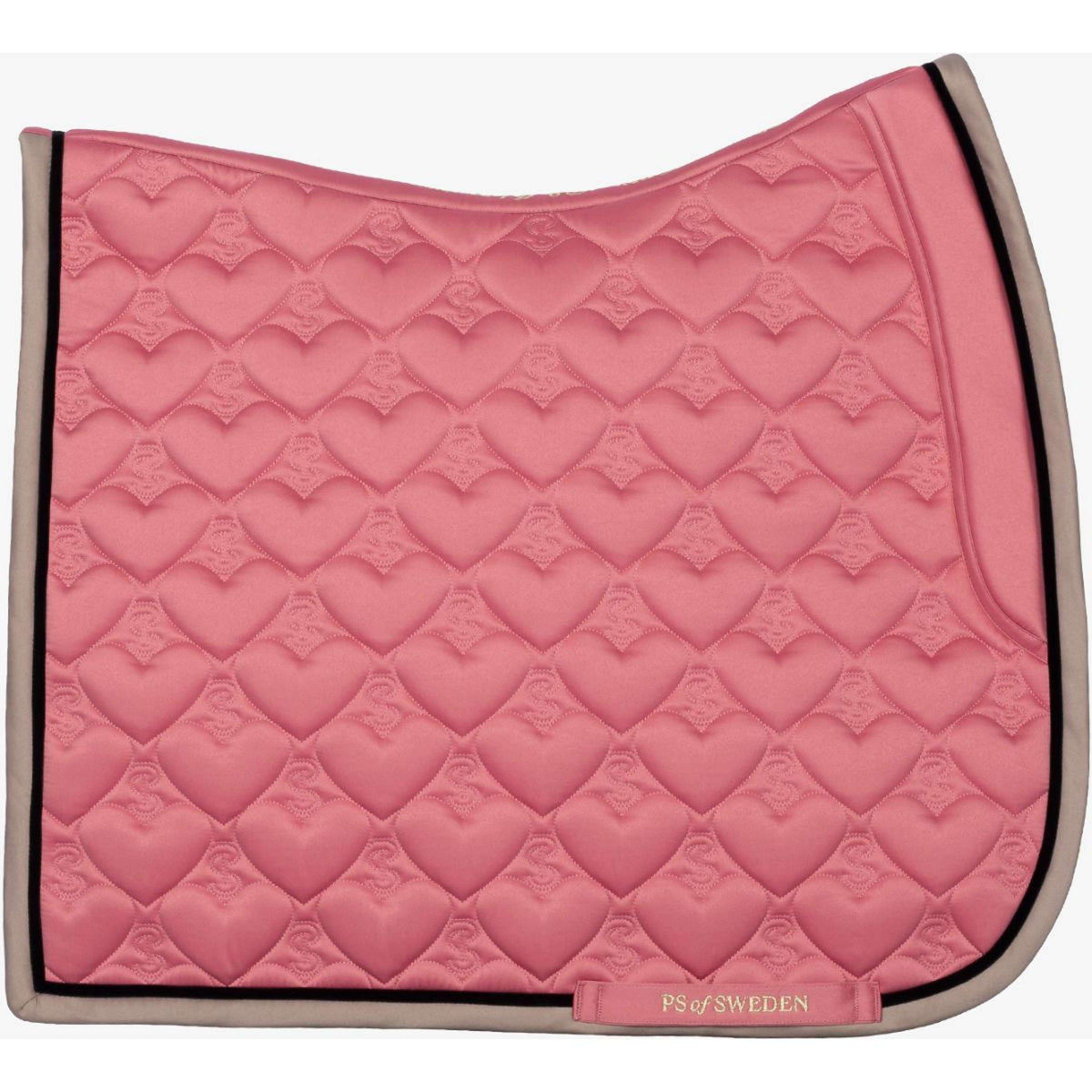 PS of Sweden Saddlepad Heart Dressage Apricot Pink