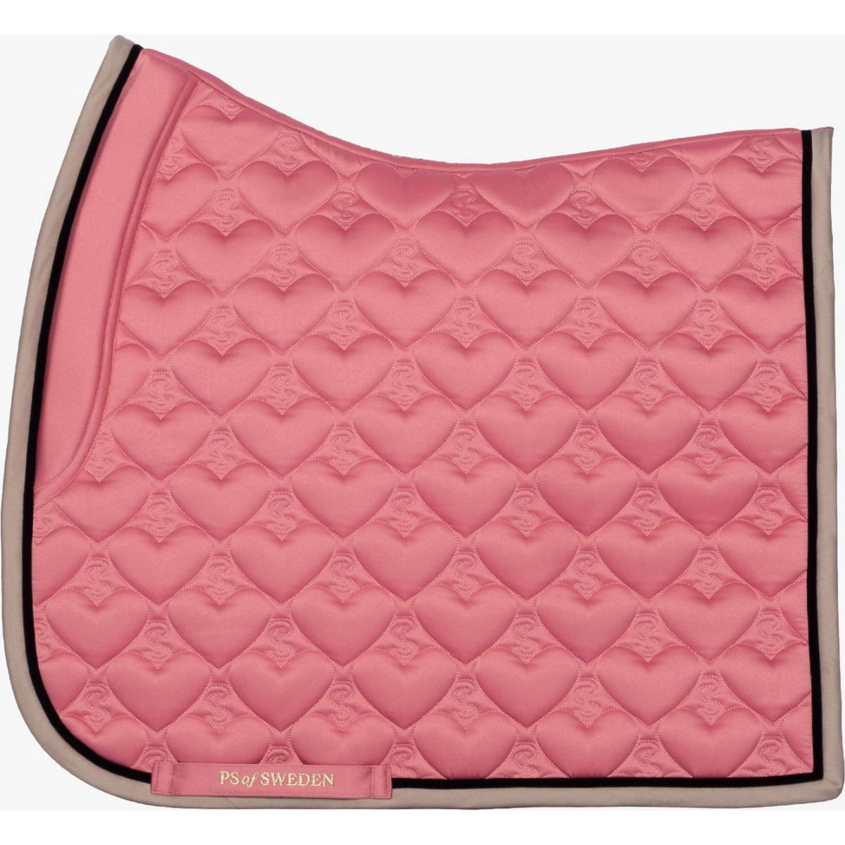 PS of Sweden Saddlepad Heart Dressage Apricot Pink