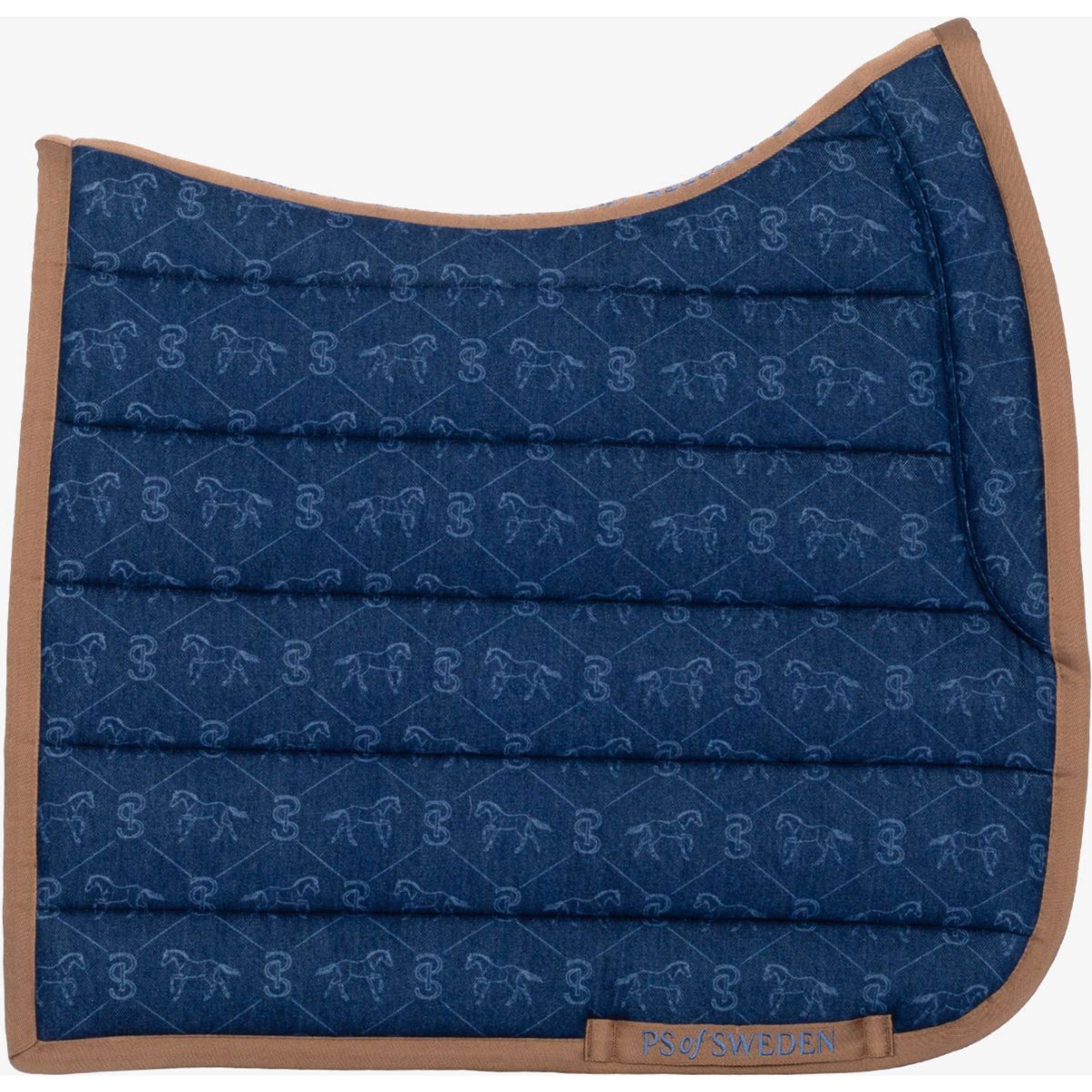 PS of Sweden Saddlepad Running Horse Dressage Denim