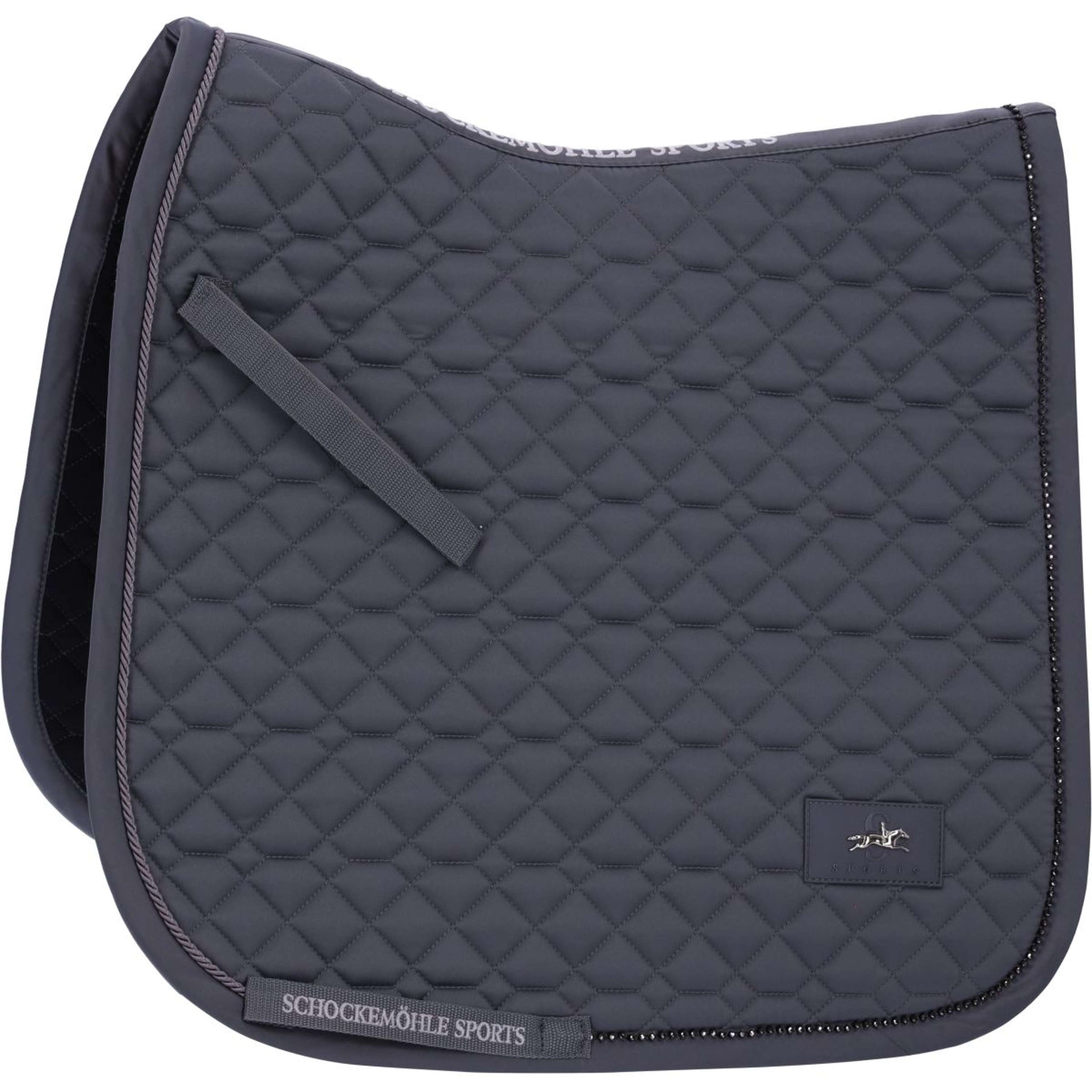 Schockemöhle Saddlepad Crystal Brilliance Dressage Slate Grey