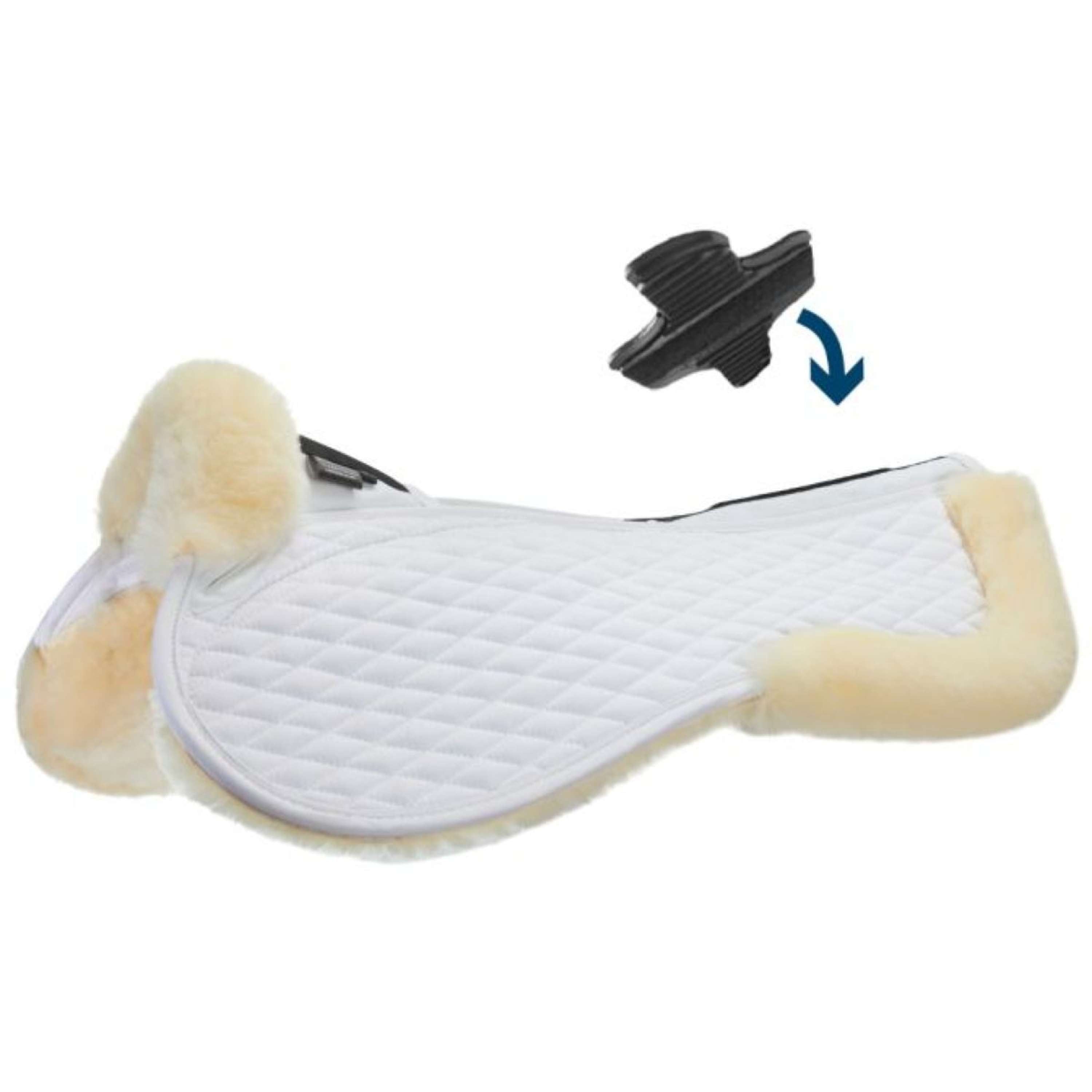 Stübben Half Pad Streamline Lambswool Jumping White