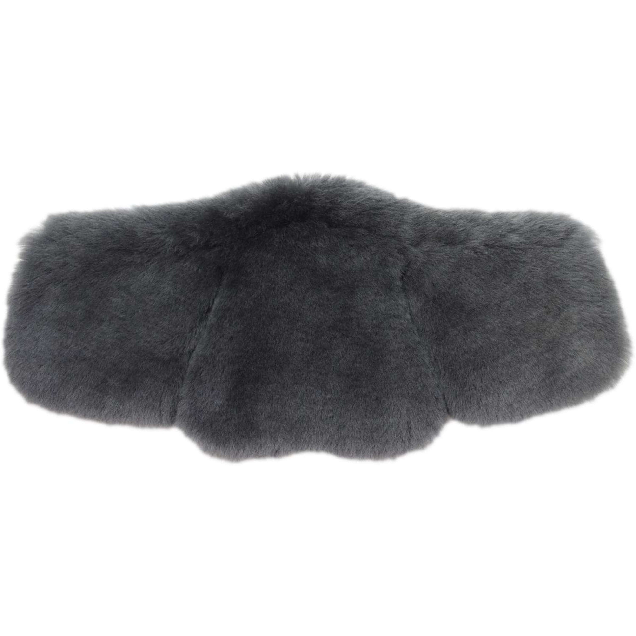 Stübben Girth Fur Cover Equi-Soft by Mattes Lambskin Graphite