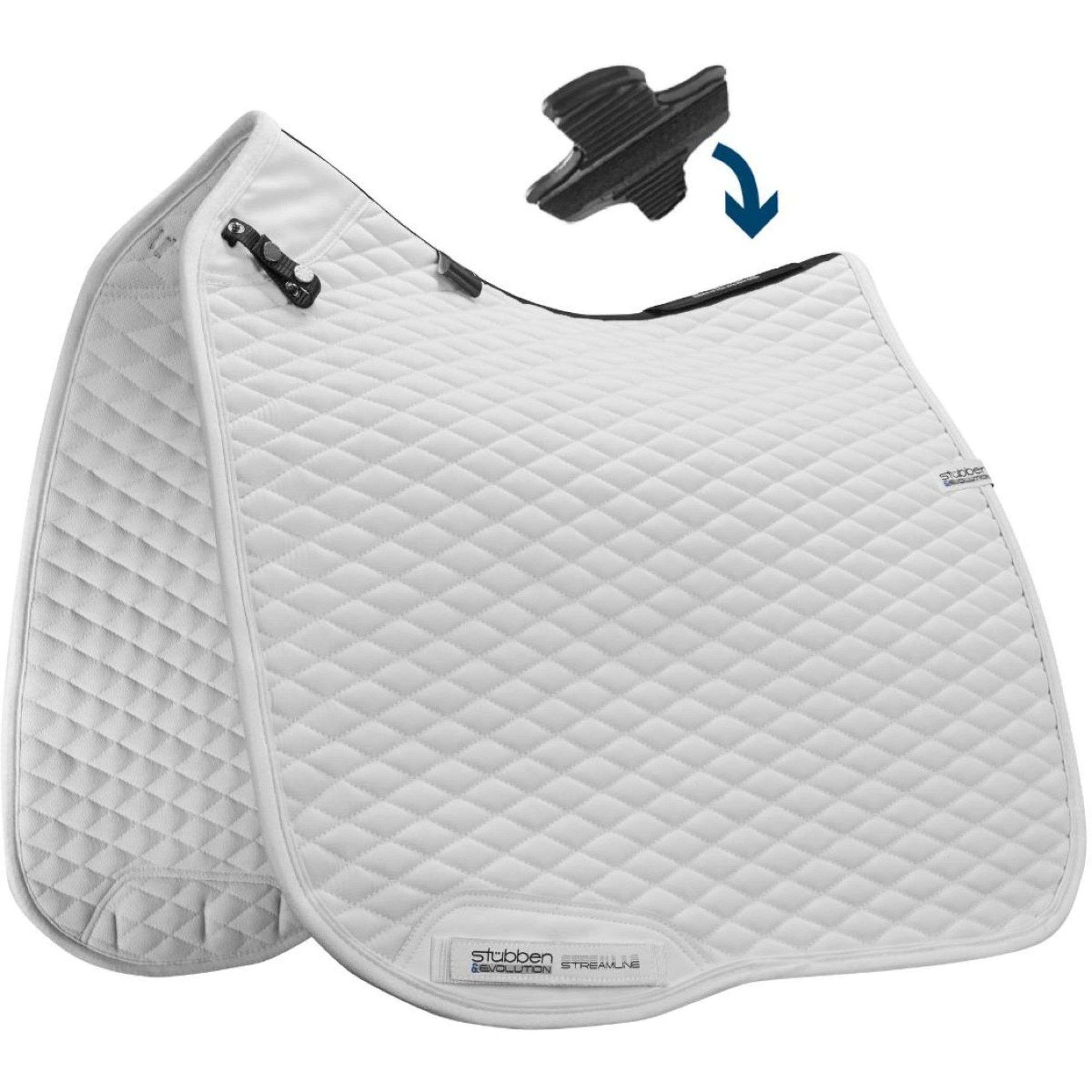 Stübben Saddlepad Streamline Dressage White