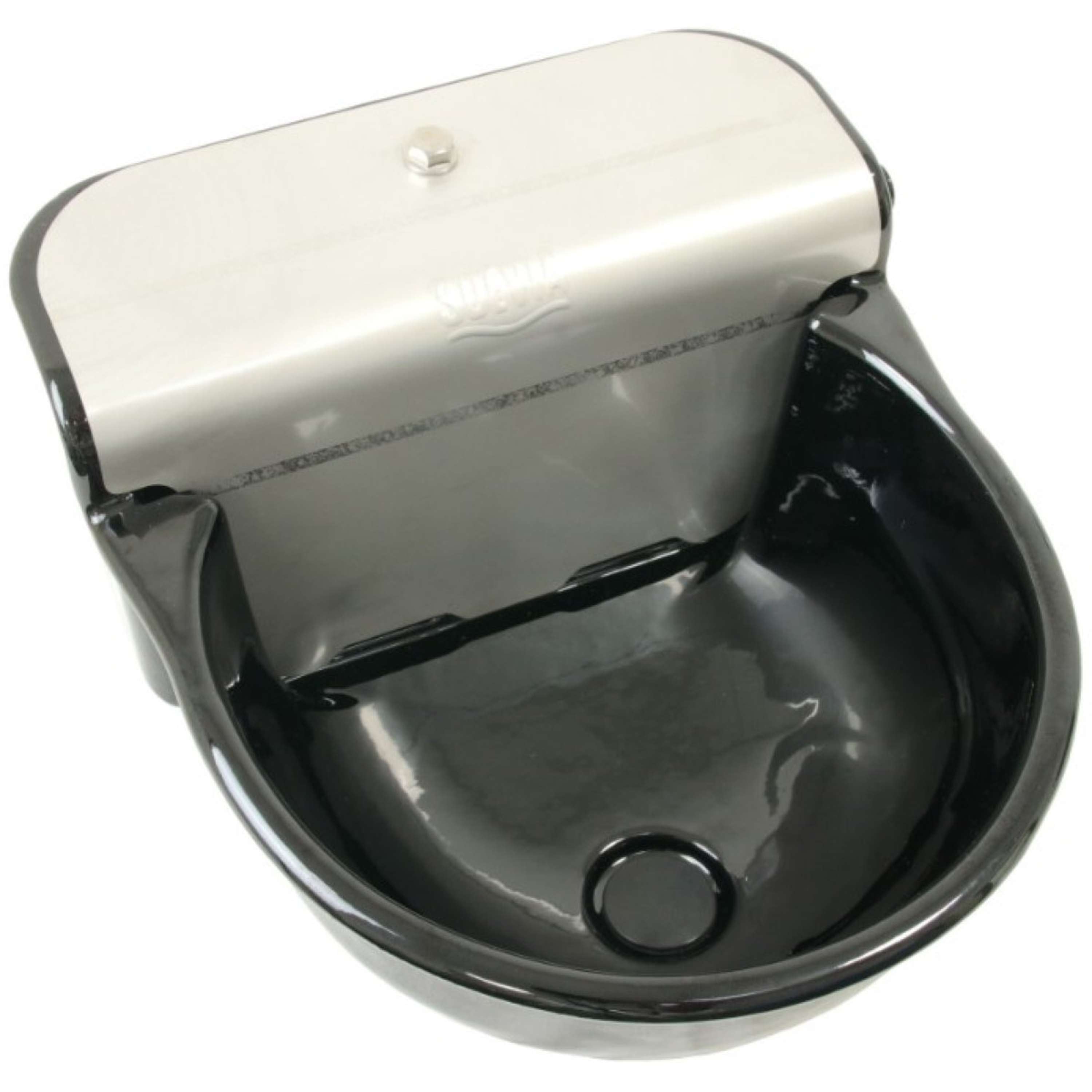 Suevia Float Valve Drinking Trough Model 341 1/2 Black