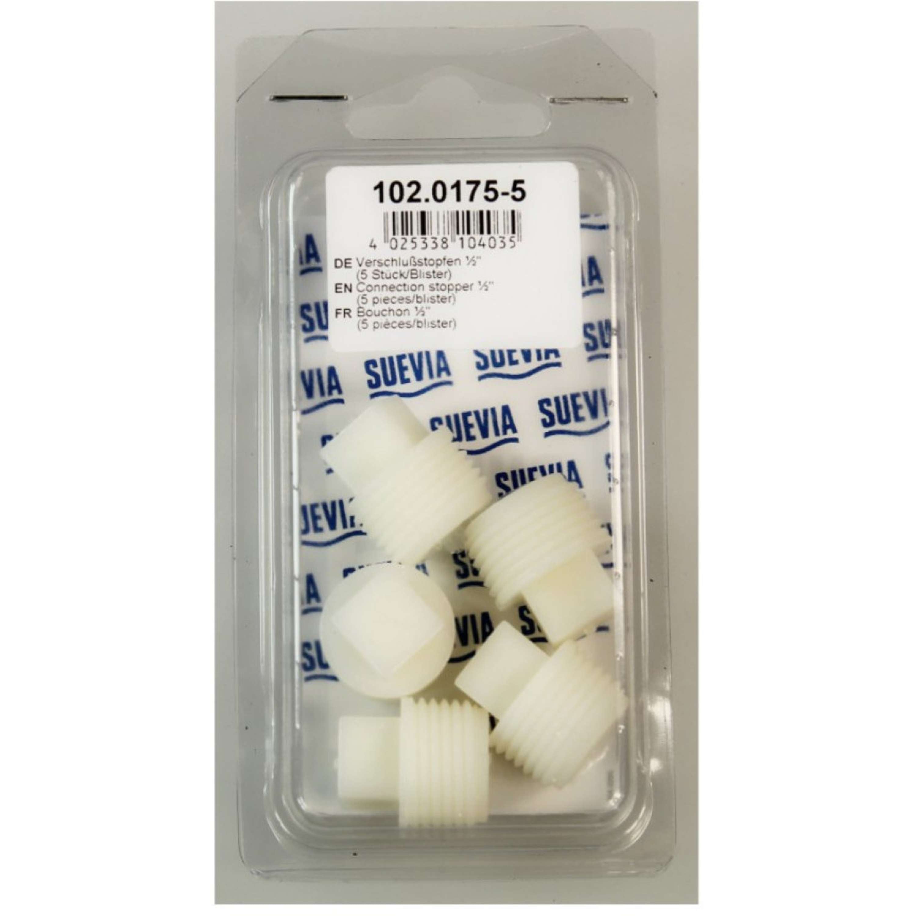 Suevia Stopper 0,5 5 Pieces White