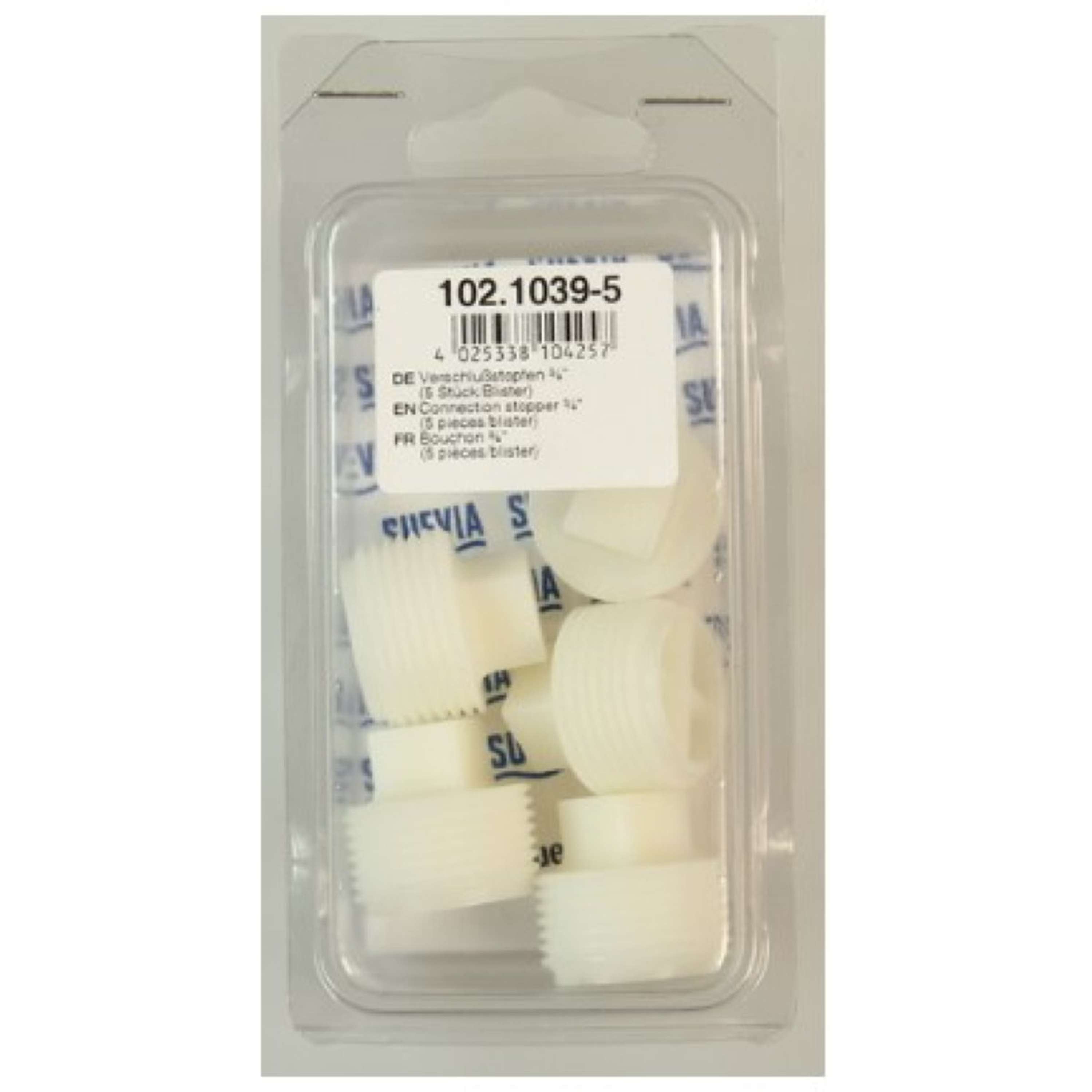Suevia blanking plug 0,75 5 Pieces White
