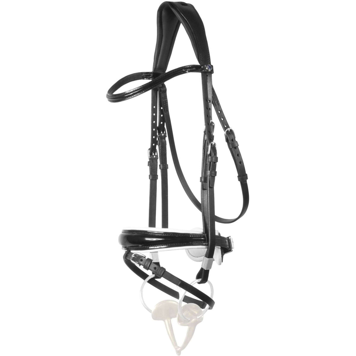 Stübben Bridle Switch met Slide&Lock Black/White