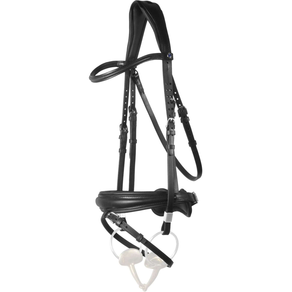 Stübben Bridle Switch met Slide&Lock Black/Black