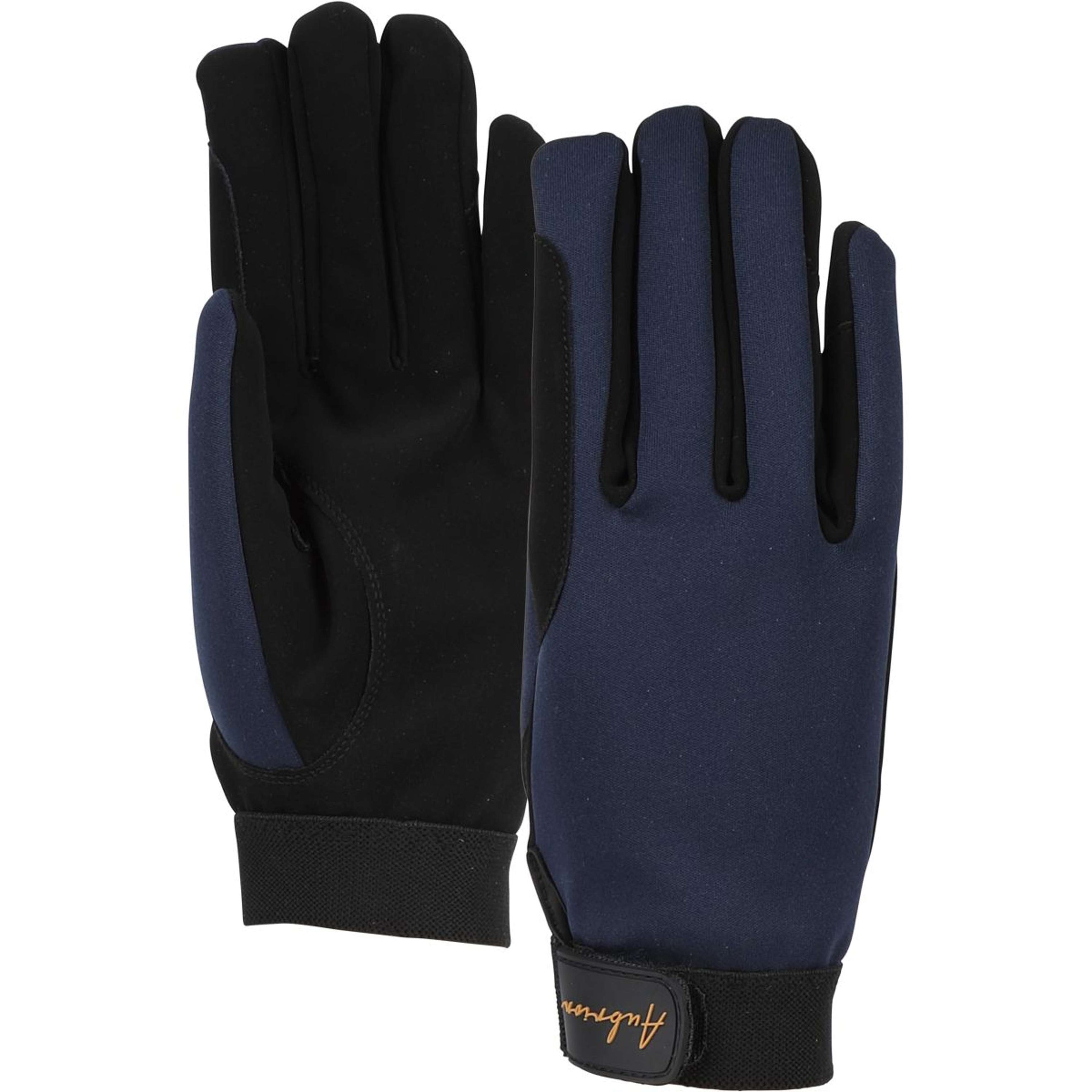 Aubrion Riding Gloves Team Winter YR Navy