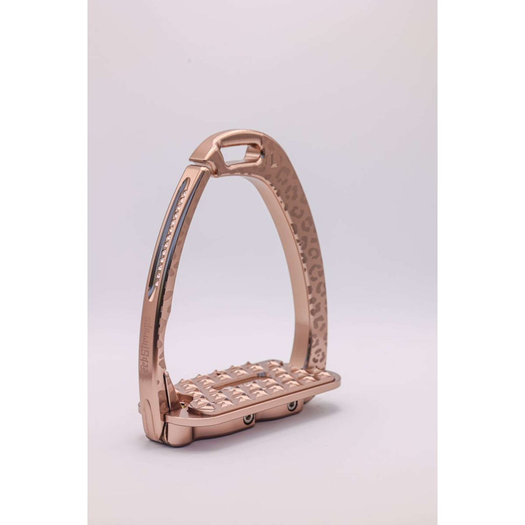 Tech Stirrups Stirrups Venice Sloped EVO Leopard Rosegold