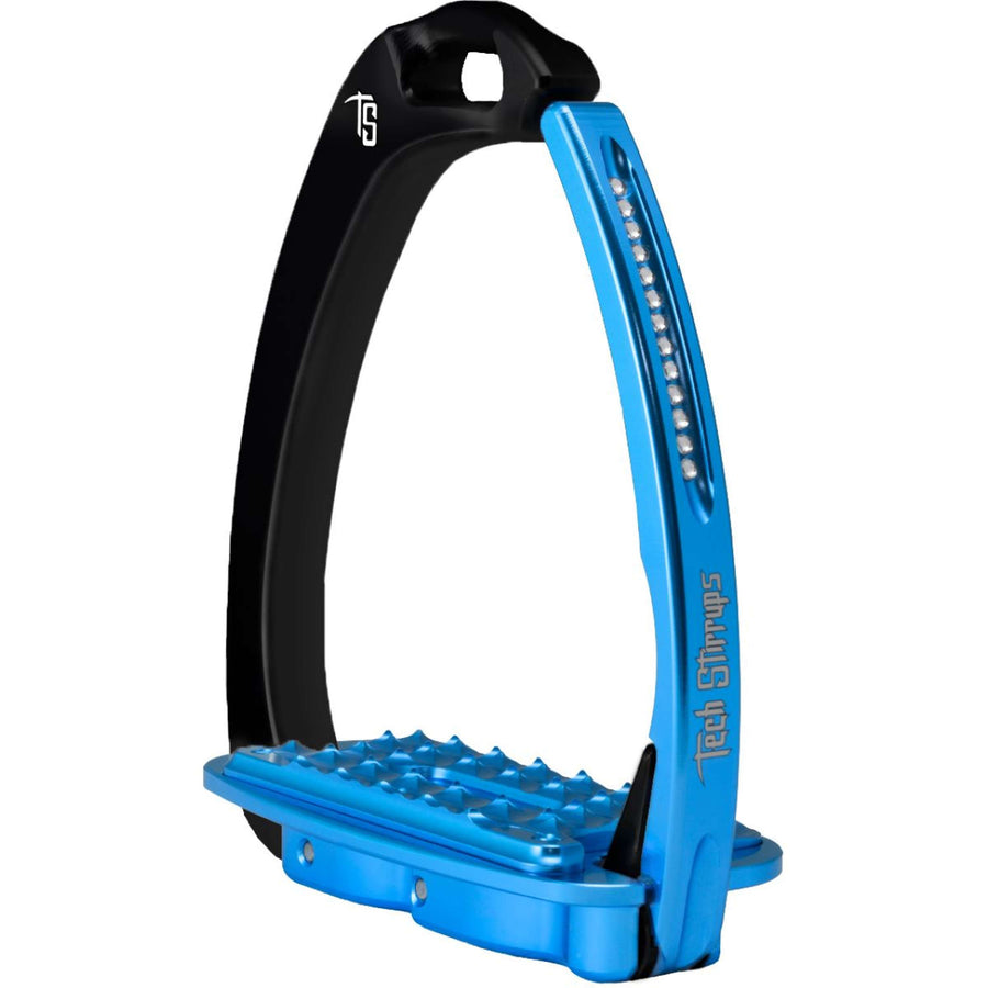 Tech Stirrups Stirrups Venice Sloped Evo Swarovski Black/Blue