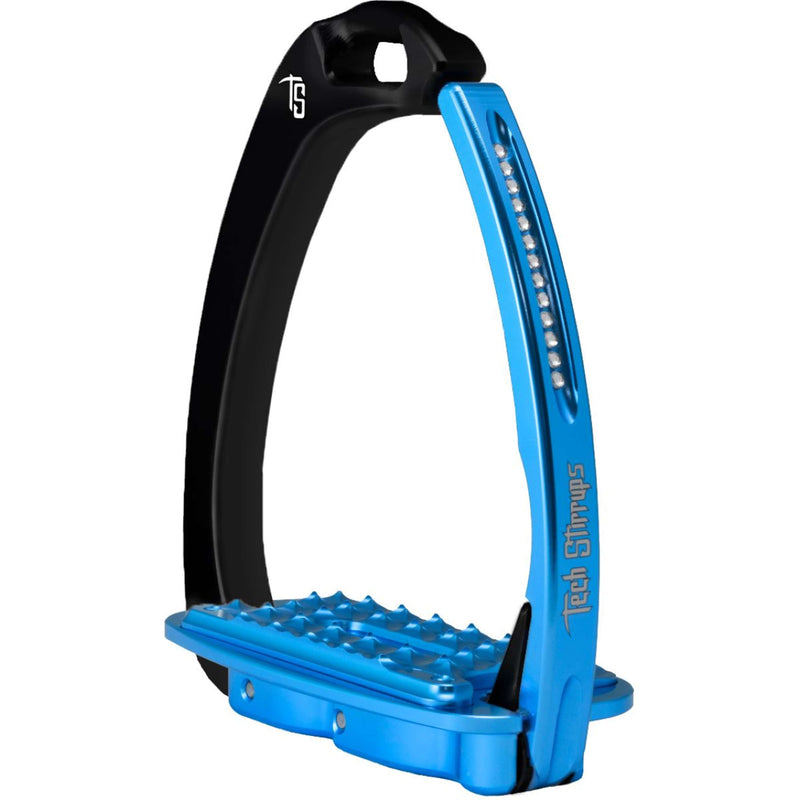 Tech Stirrups Stirrups Venice Sloped Evo Swarovski Black/Blue