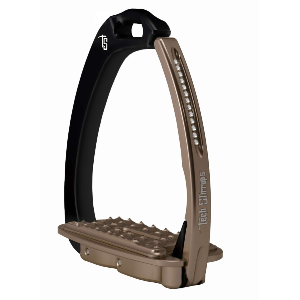 Tech Stirrups Stirrups Venice Sloped Evo Swarovski Black/Brown