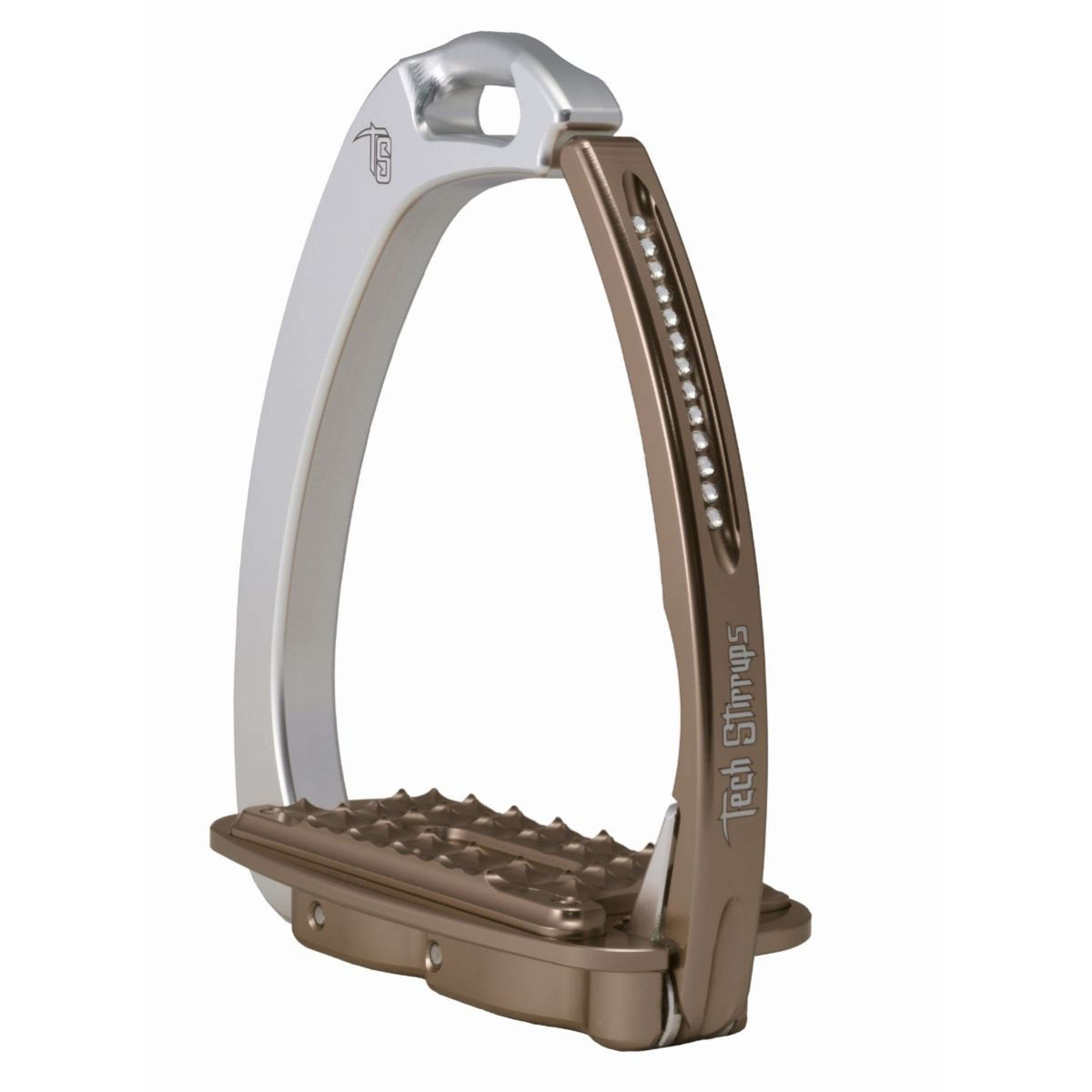 Tech Stirrups Stirrups Venice Sloped Evo Swarovski Silver/Brown