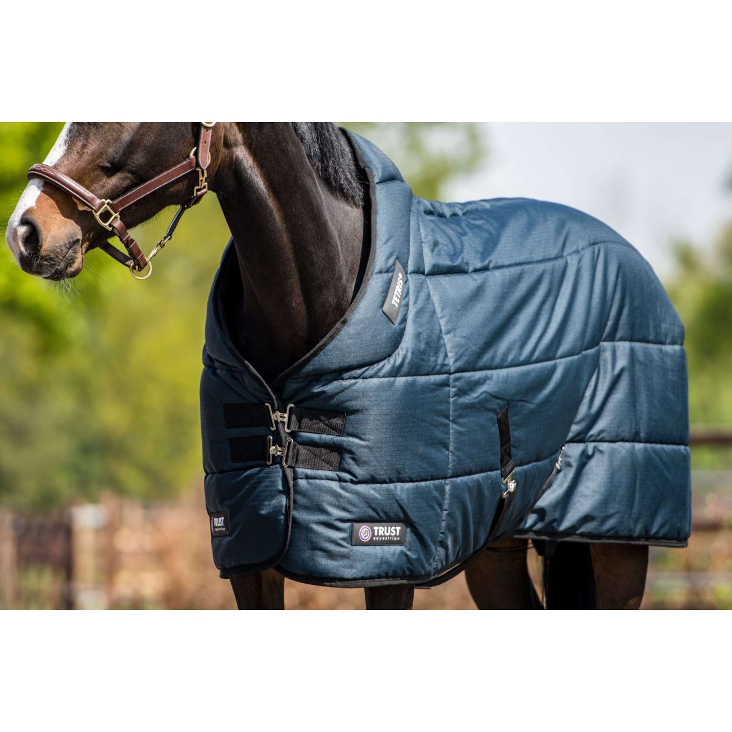 Trust Stable Rug Tetris 200g Navy