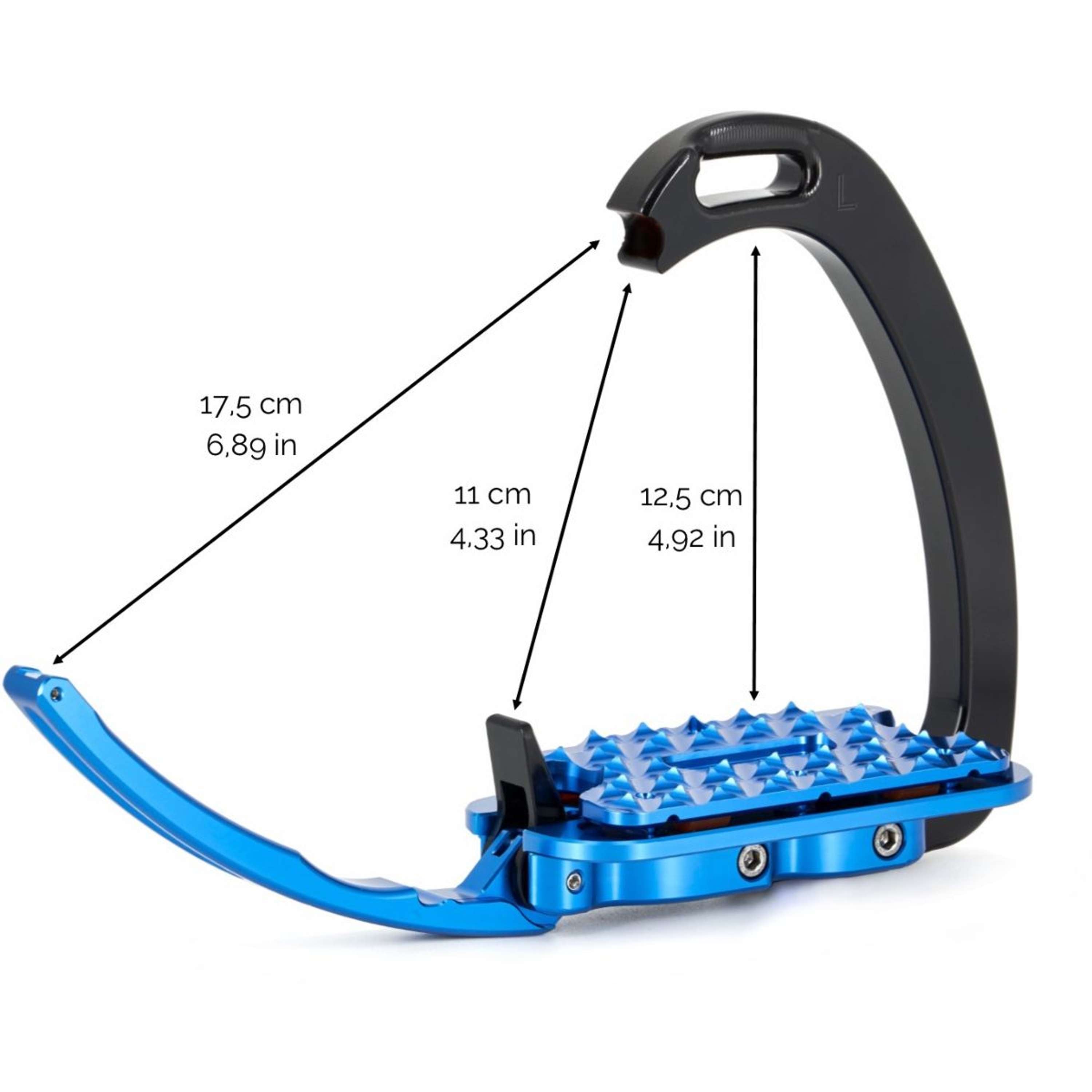 Tech Stirrups Stirrups Venice Plus EVO Silver/Black | Agradi.com
