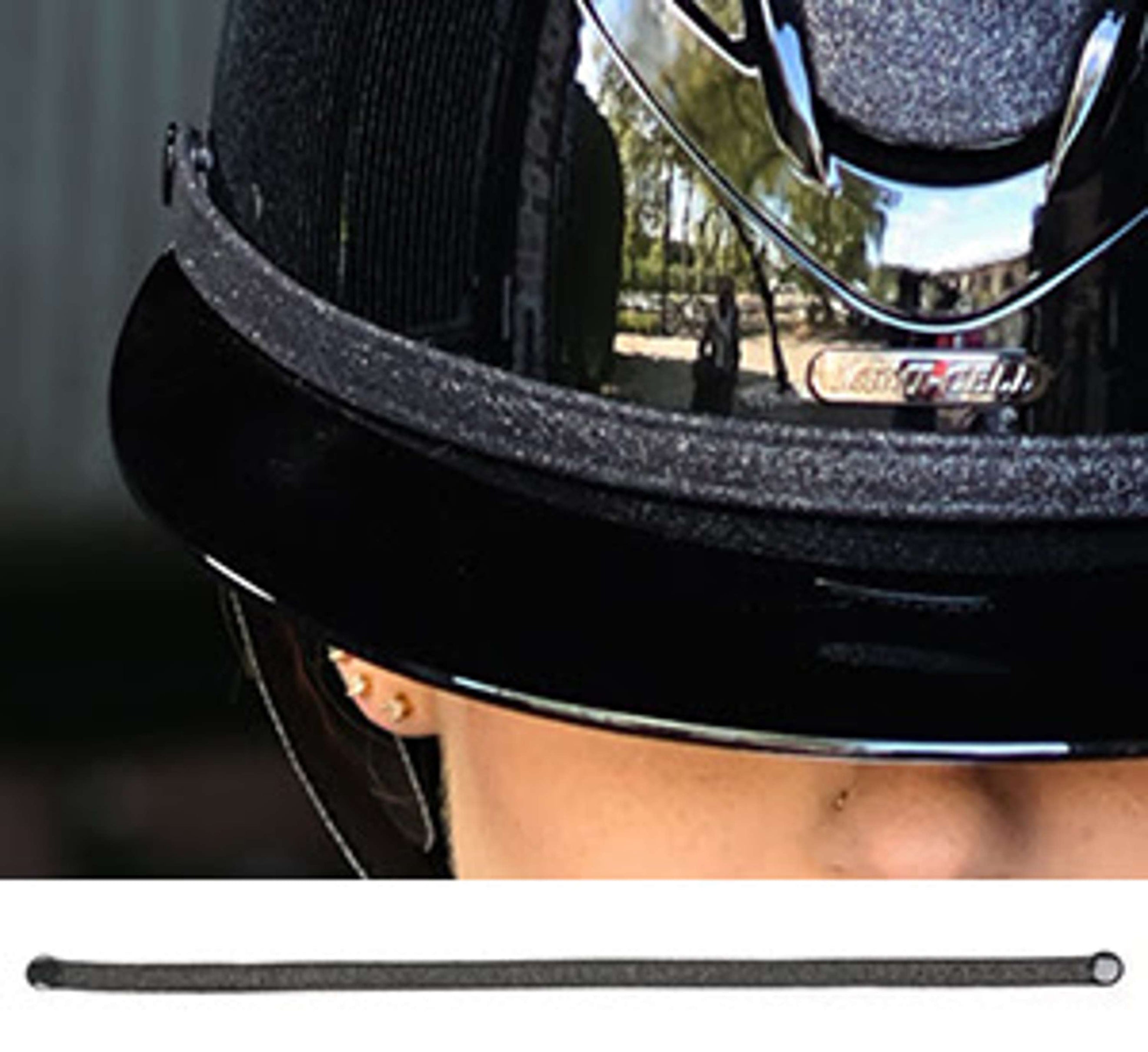 Lami-Cell Helmet Strap Glitter Black