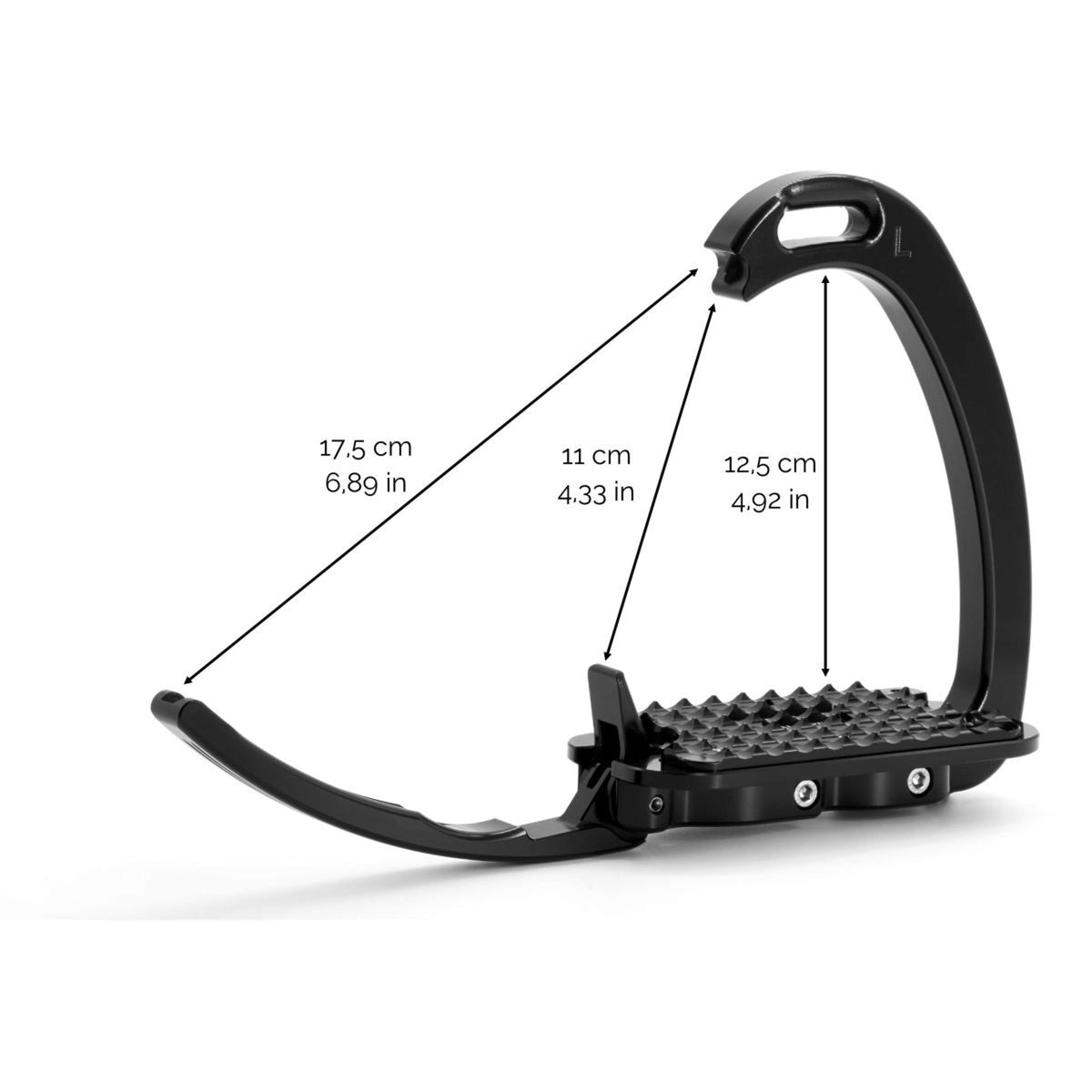 Tech Stirrups Stirrups Venice Sloped Dressage Silver/Silver